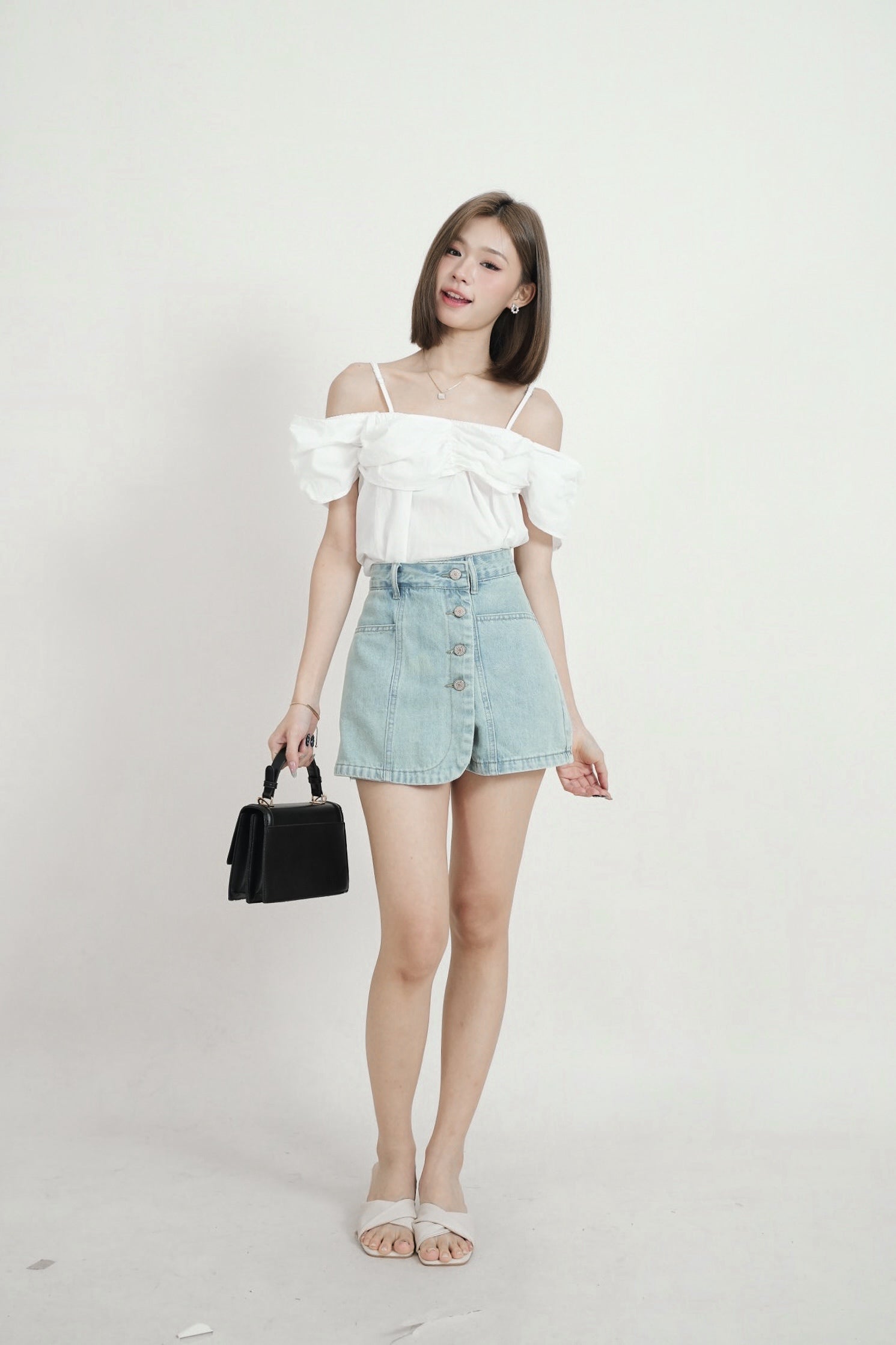 Kushino Denim Skorts