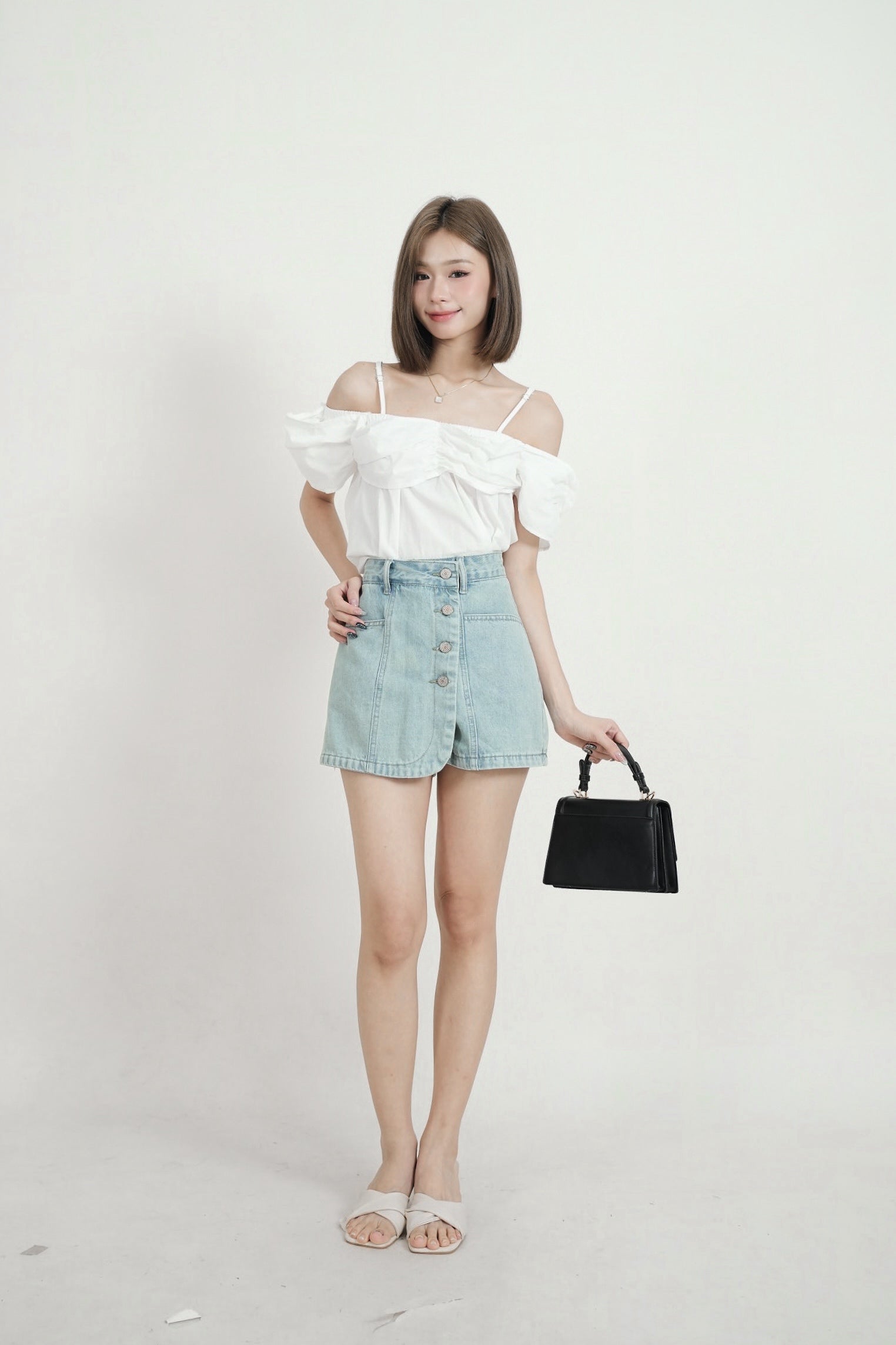 Kushino Denim Skorts