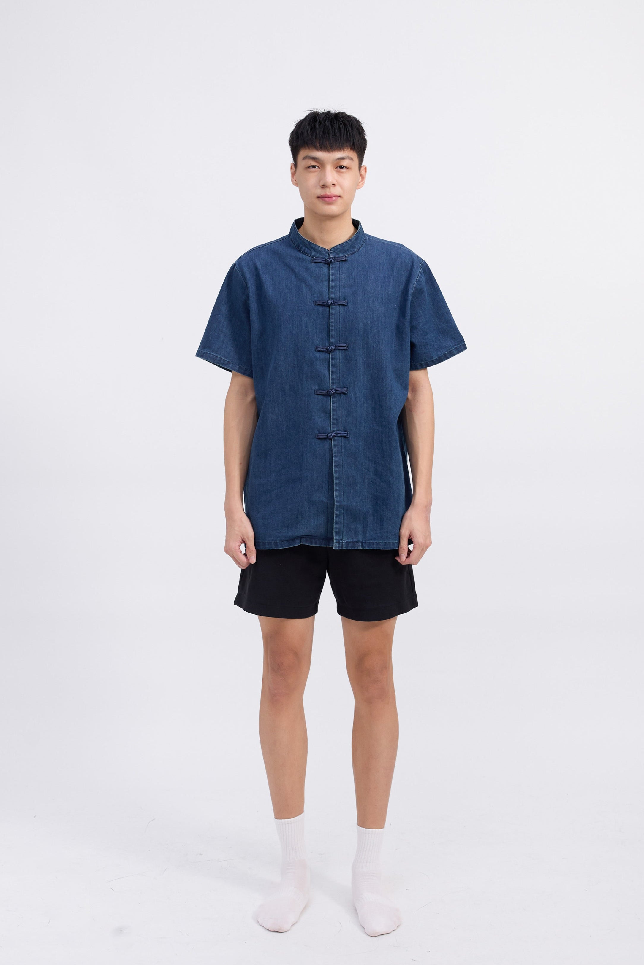 Ronal Denim Cheongsam Shirt