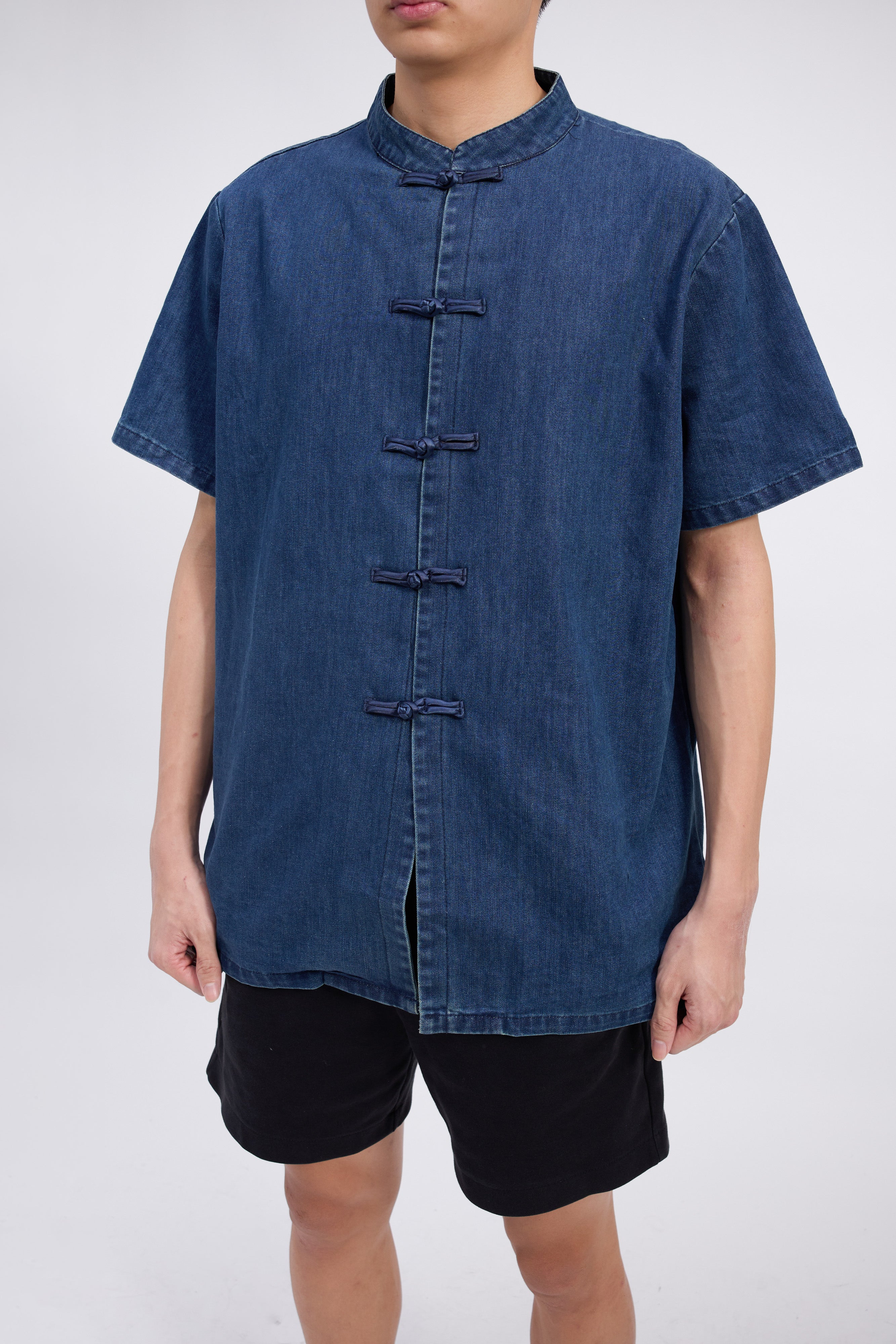 Ronal Denim Cheongsam Shirt