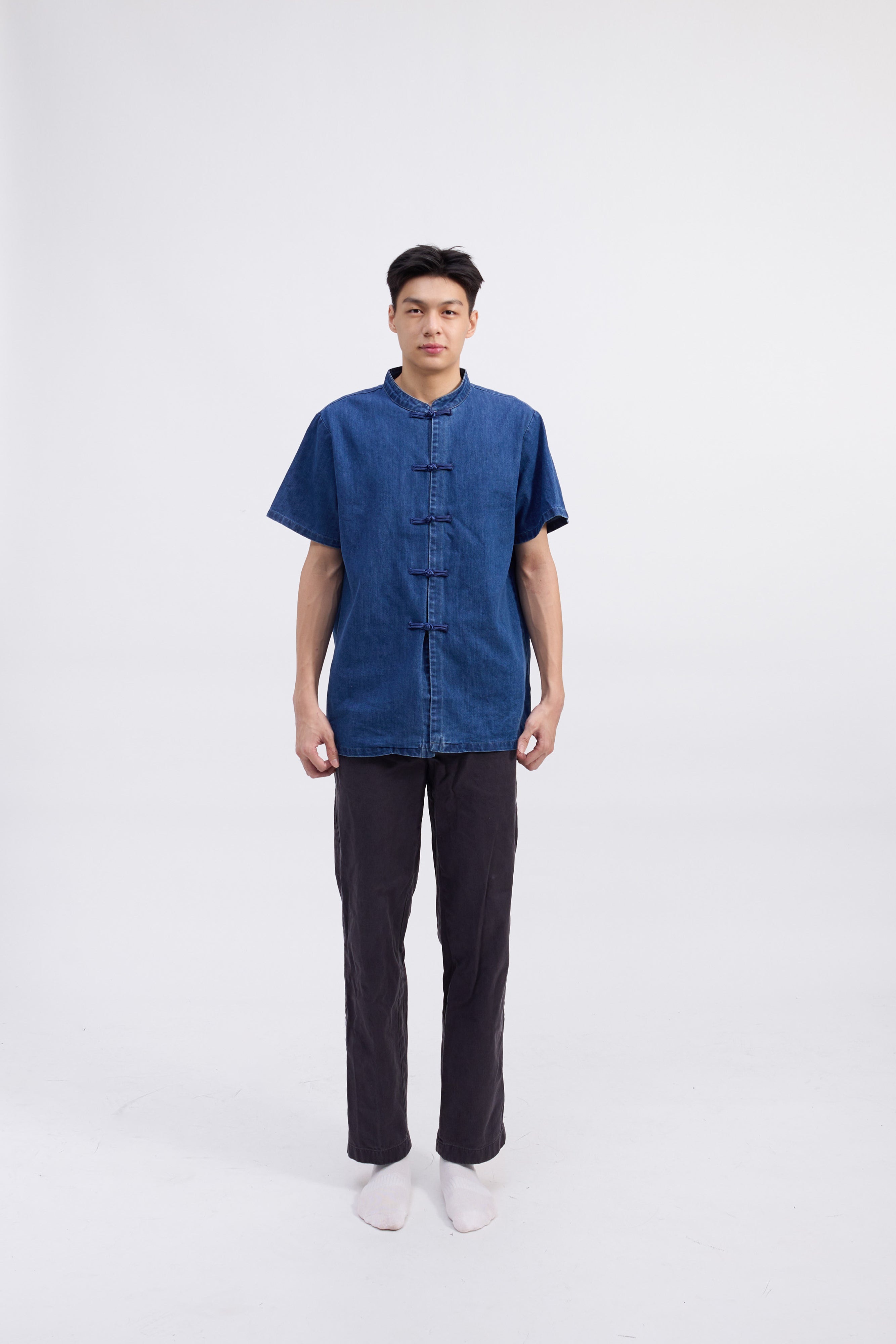 Ronal Denim Cheongsam Shirt
