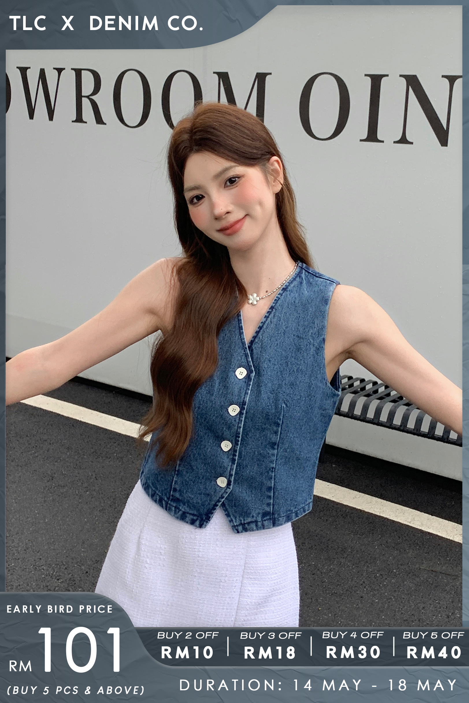 Xilonen Denim Vest