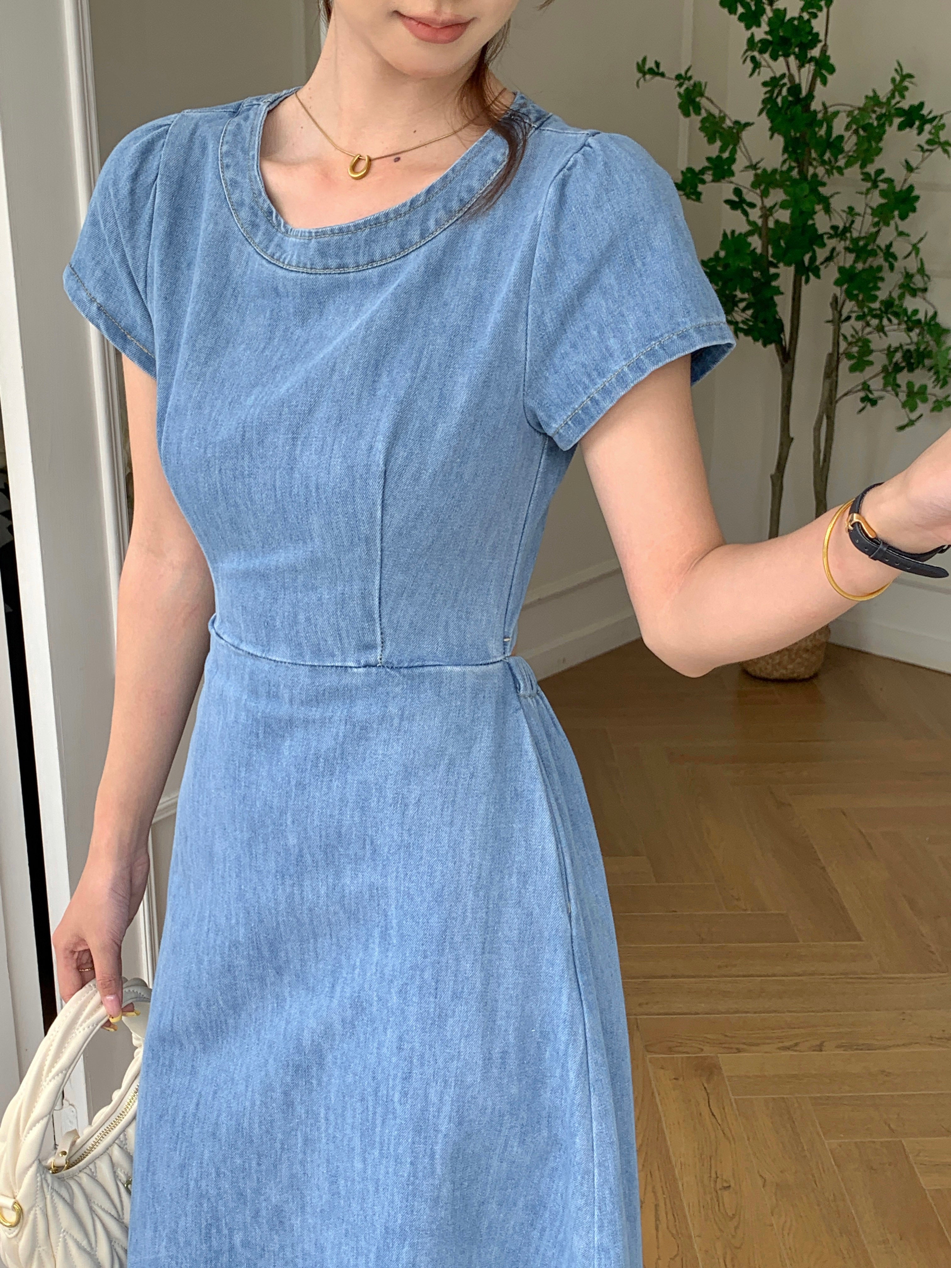 Sigewinne Denim Dress (Defect)