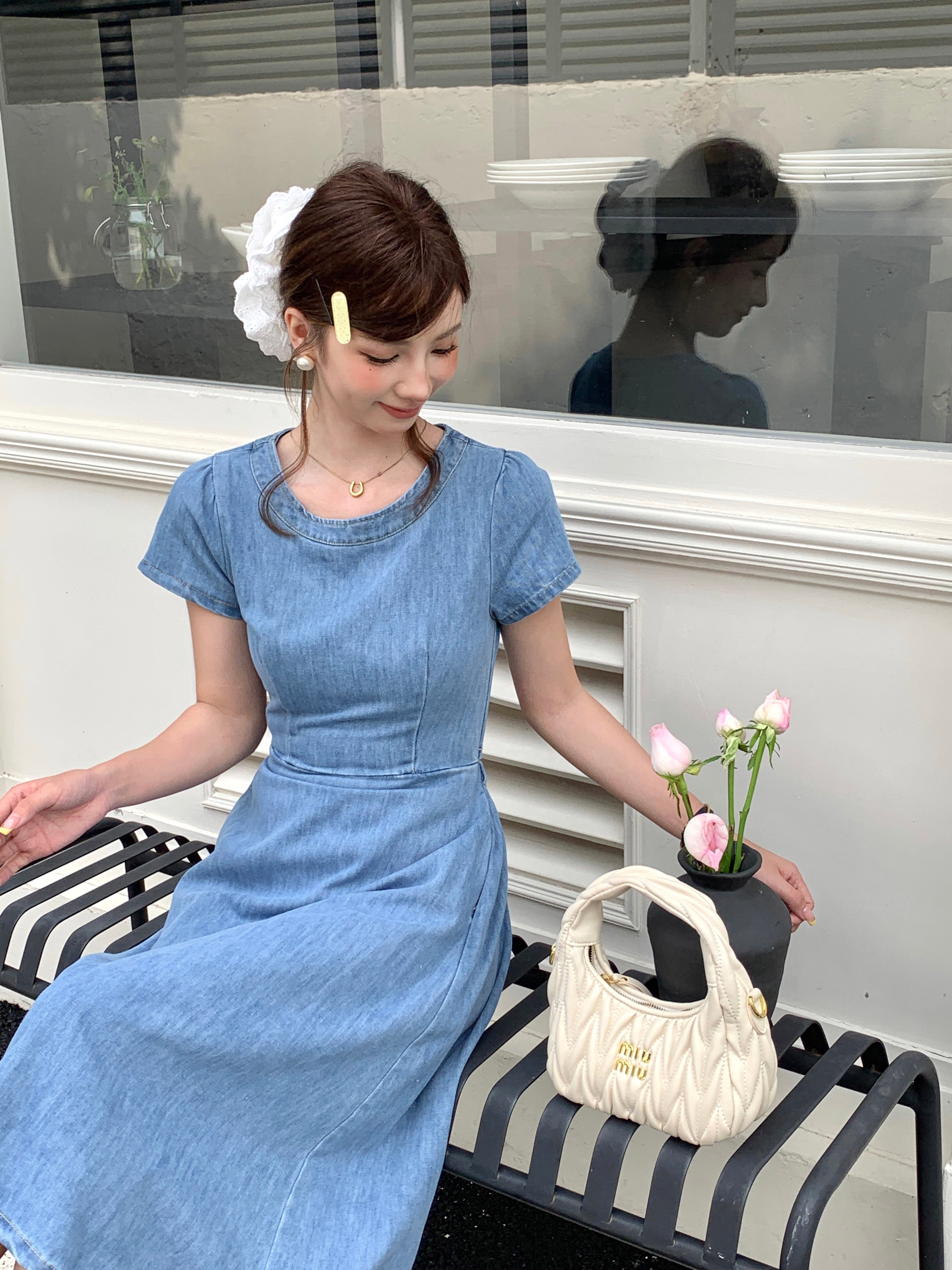 Sigewinne Denim Dress (Defect)