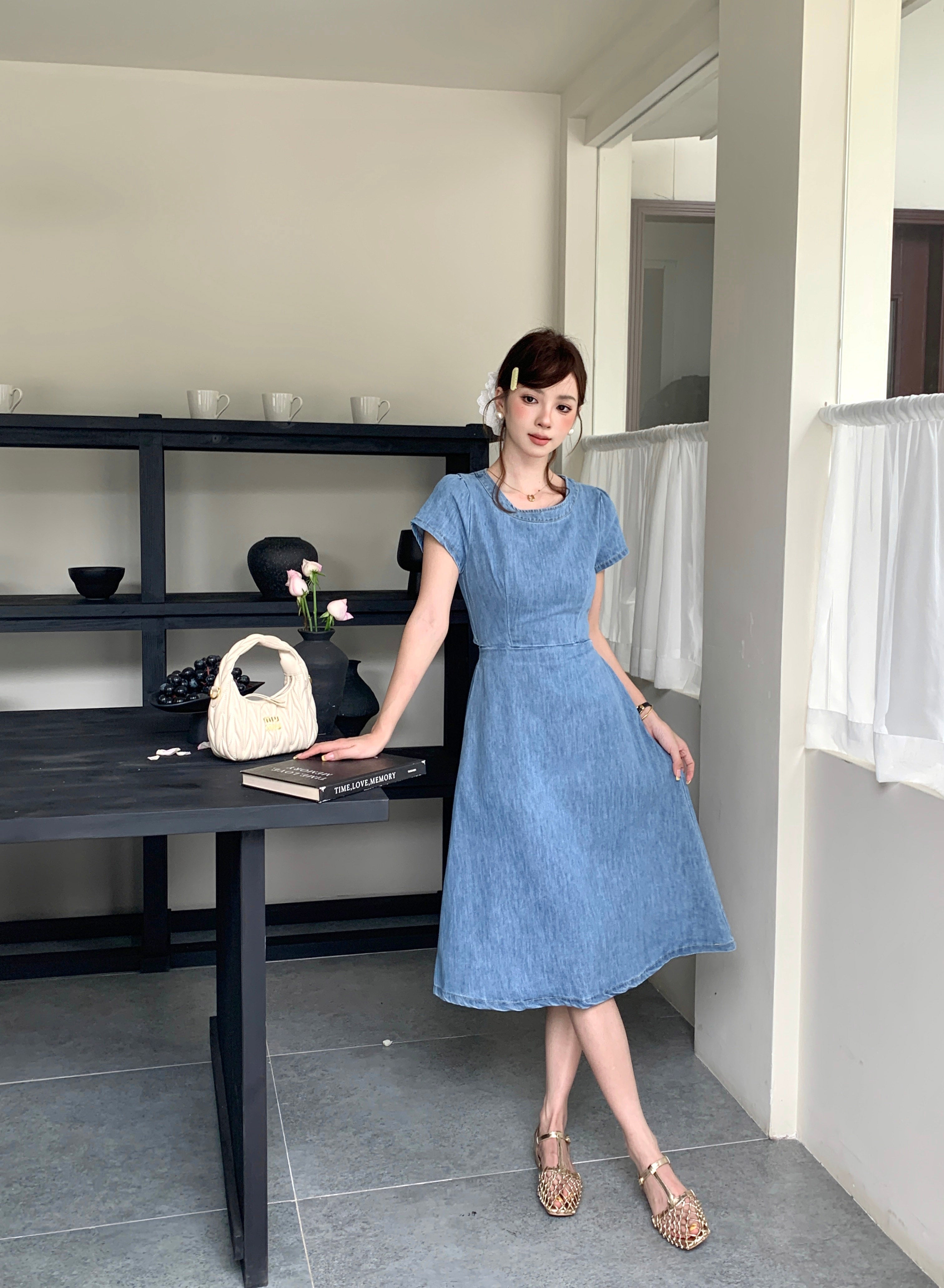 Sigewinne Denim Dress (Defect)