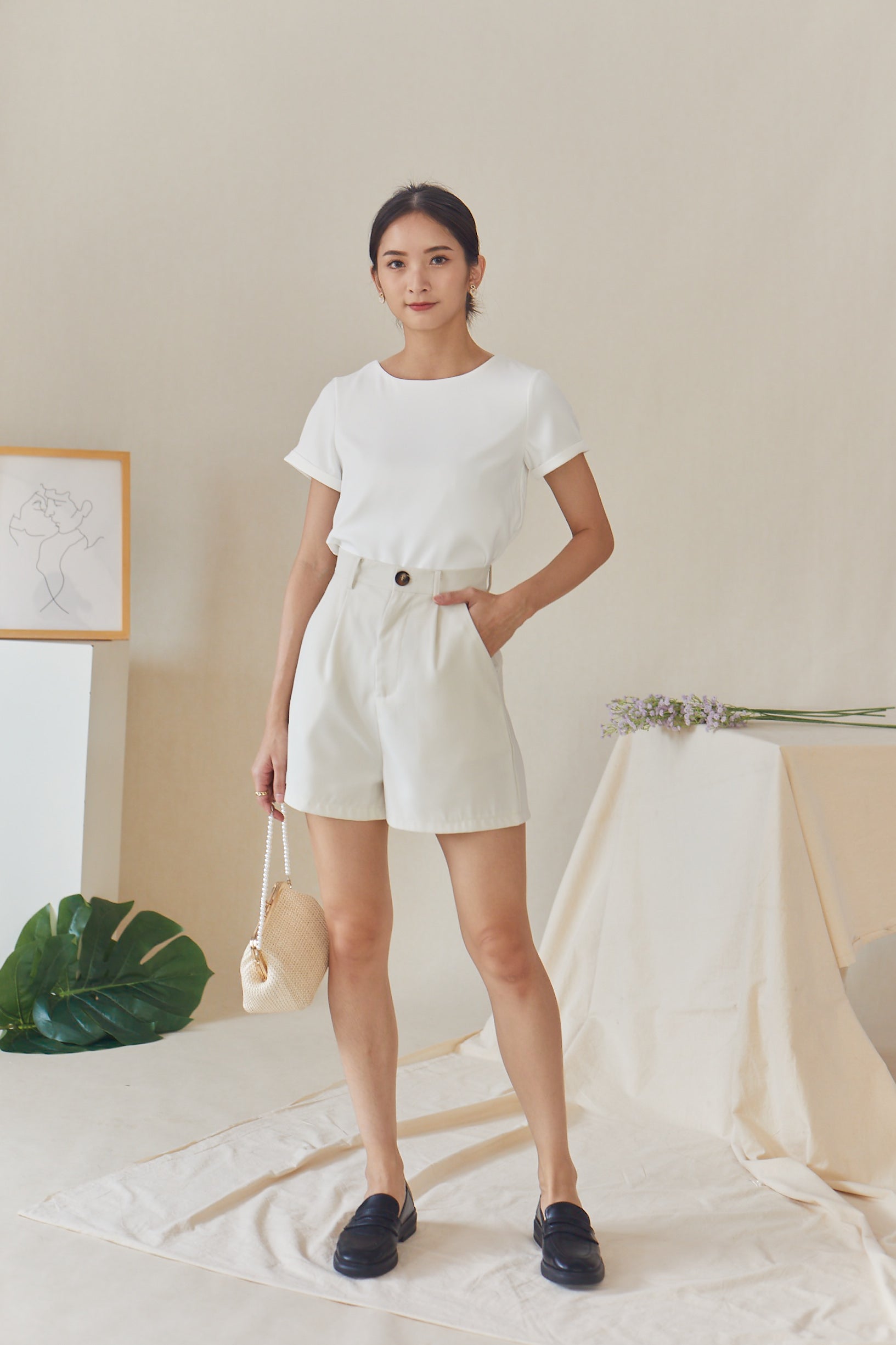Gabriella Top - Cream White