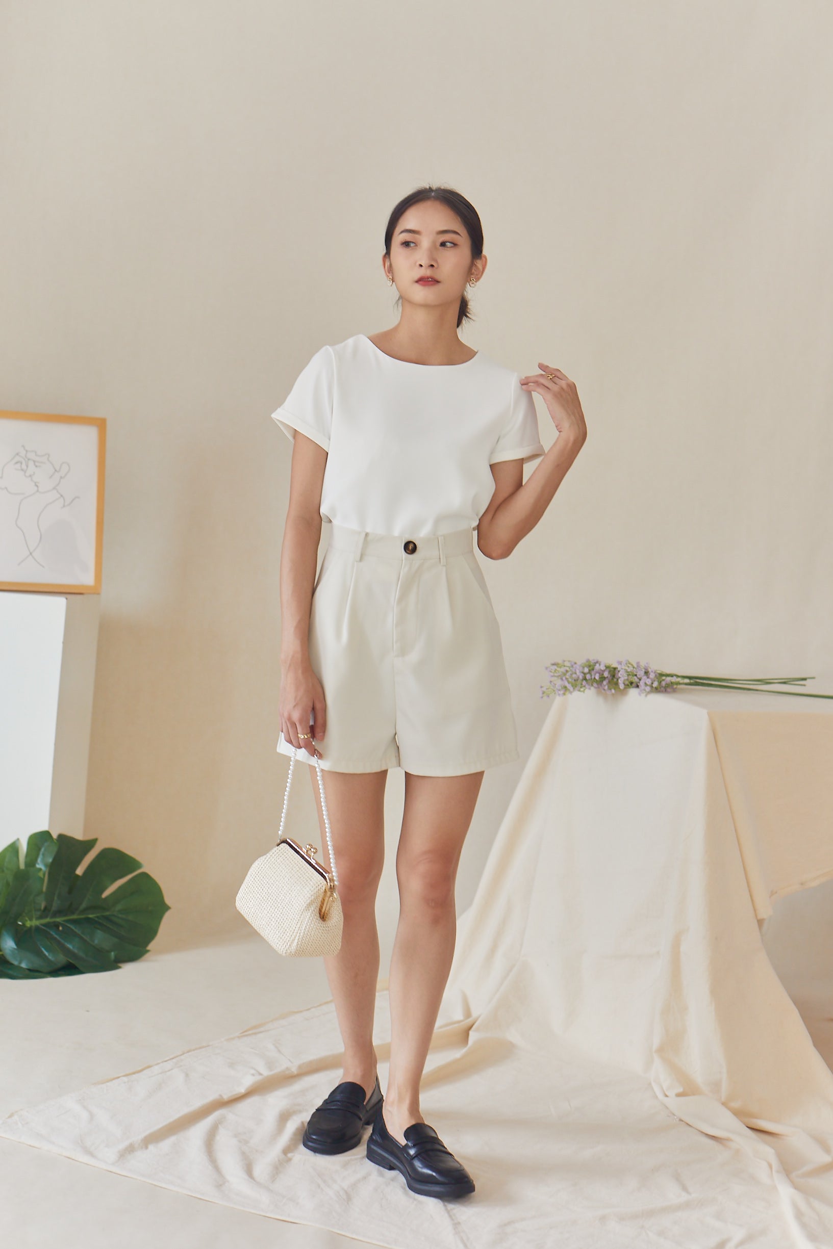 Gabriella Top - Cream White