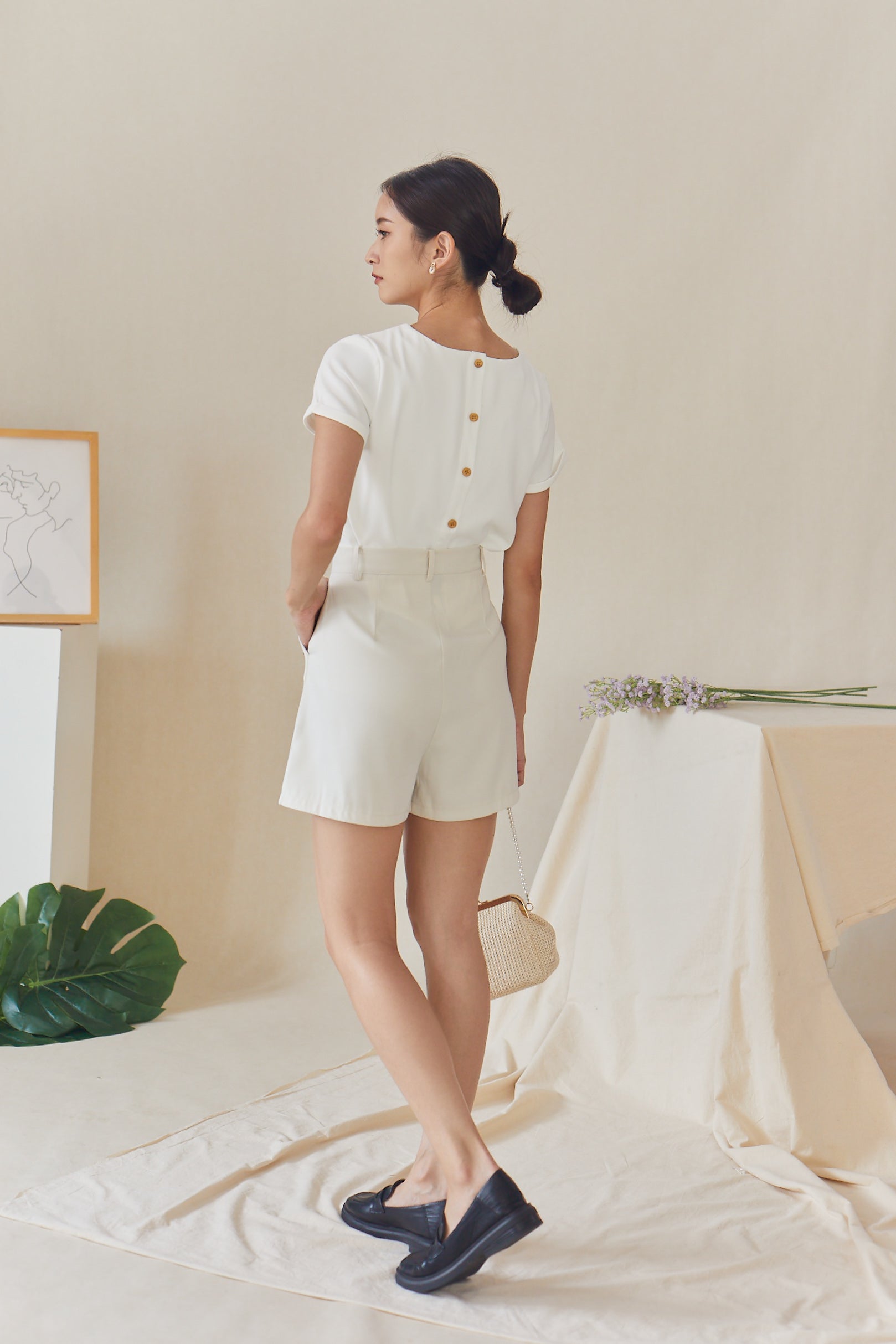 Gabriella Top - Cream White