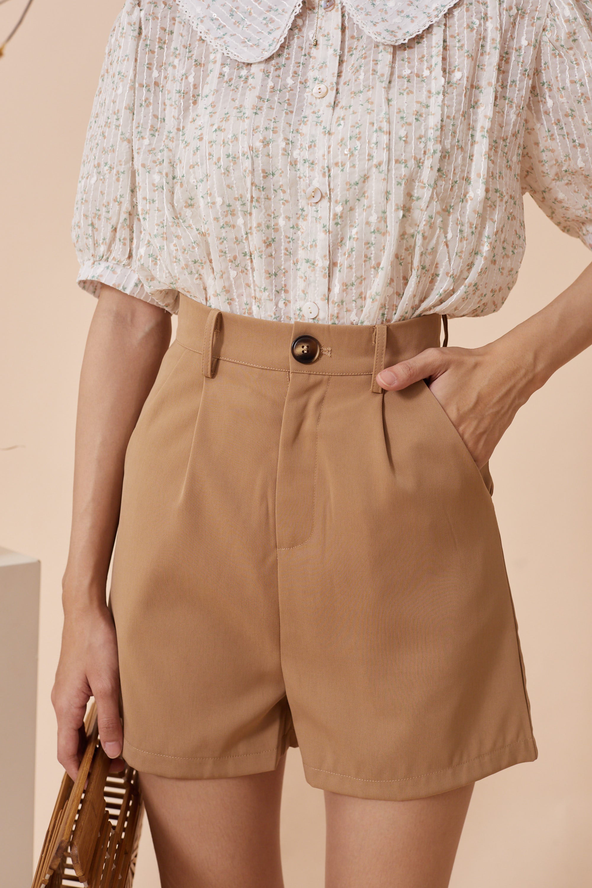 Kalina Short - Khaki (7792861970583)