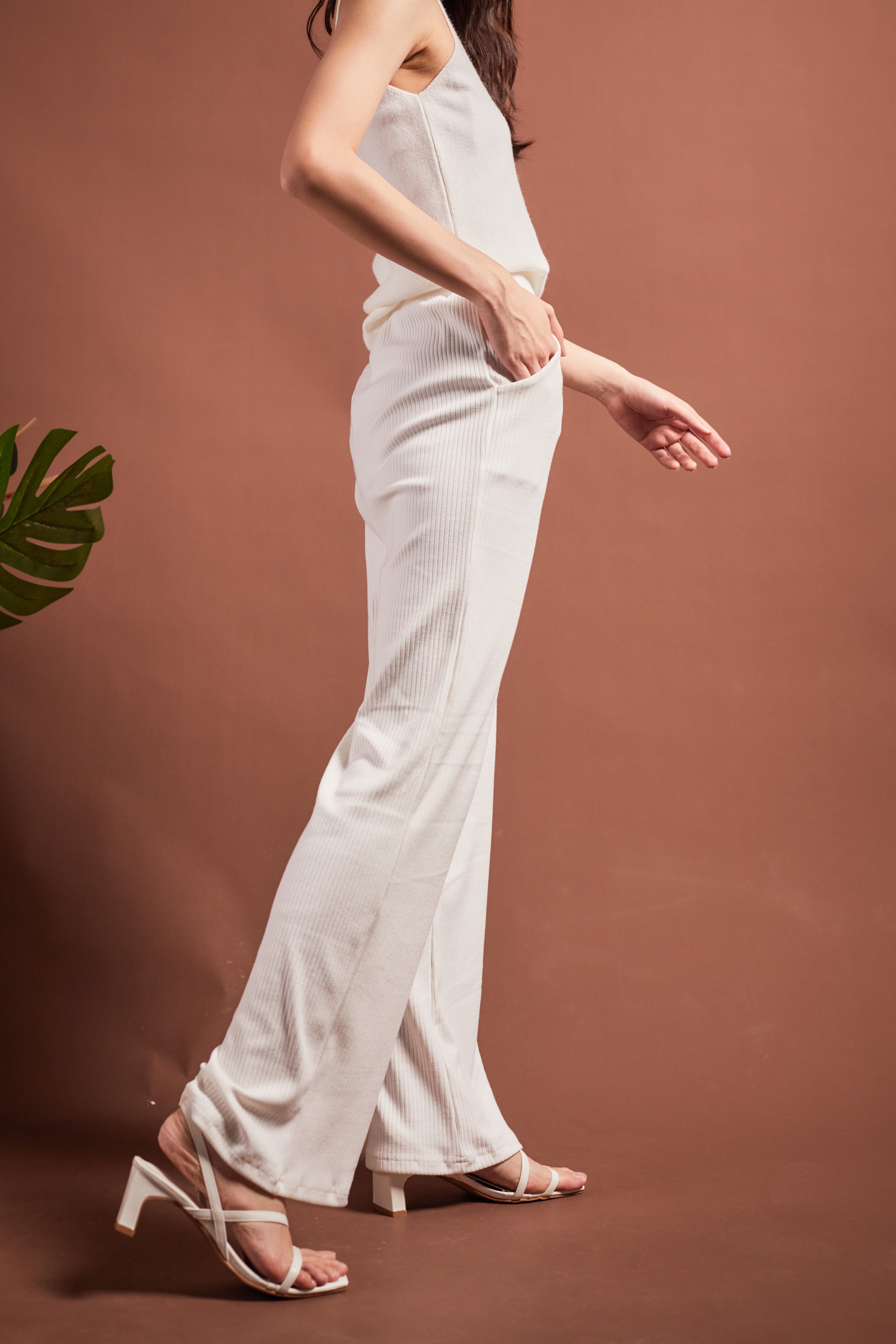 Sarah Knit Culottes-White (7726654685335)