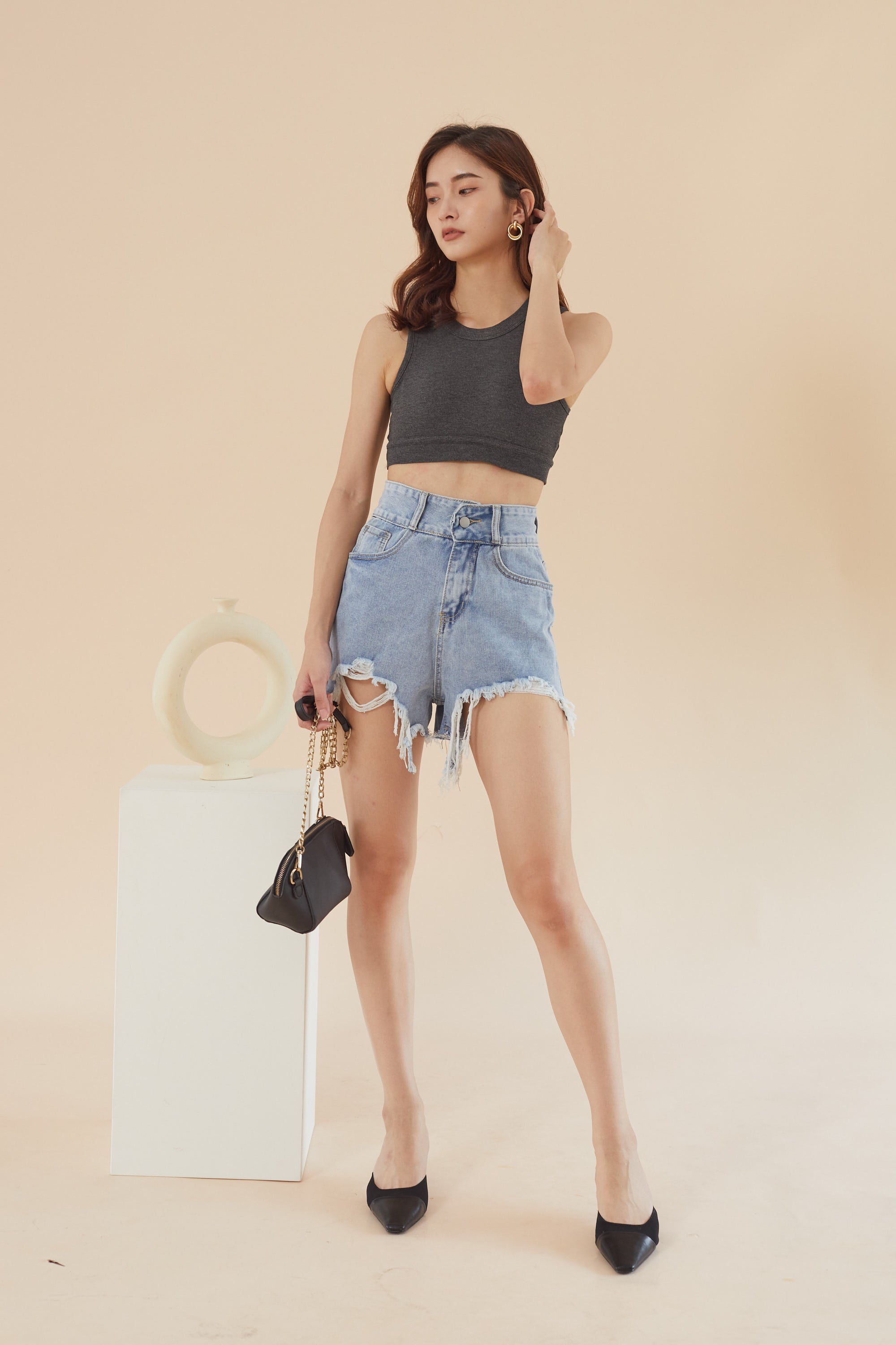 Sammy Denim Short - Acid Blue (7787085987991)