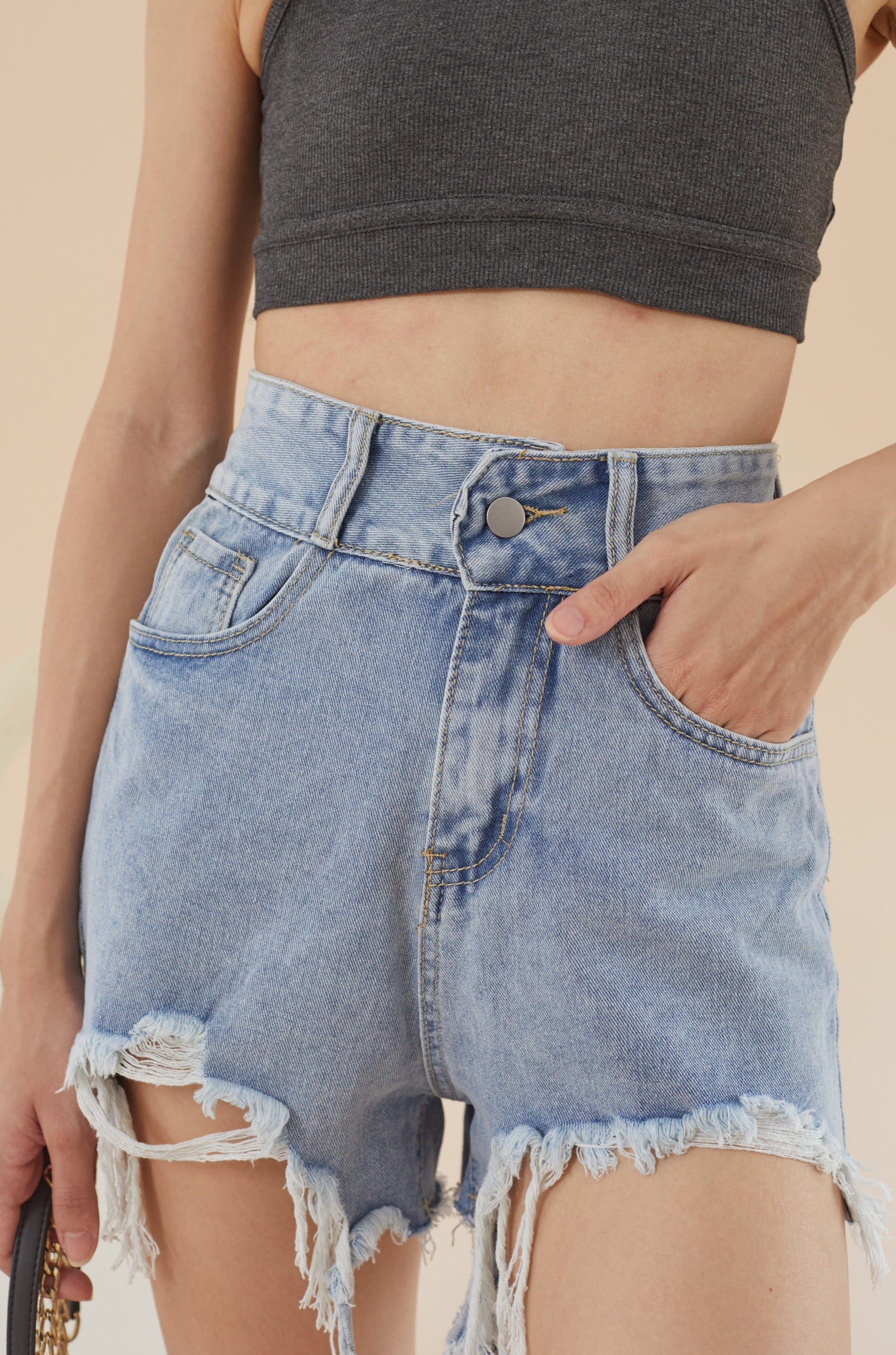 Sammy Denim Short - Acid Blue (7787085987991)