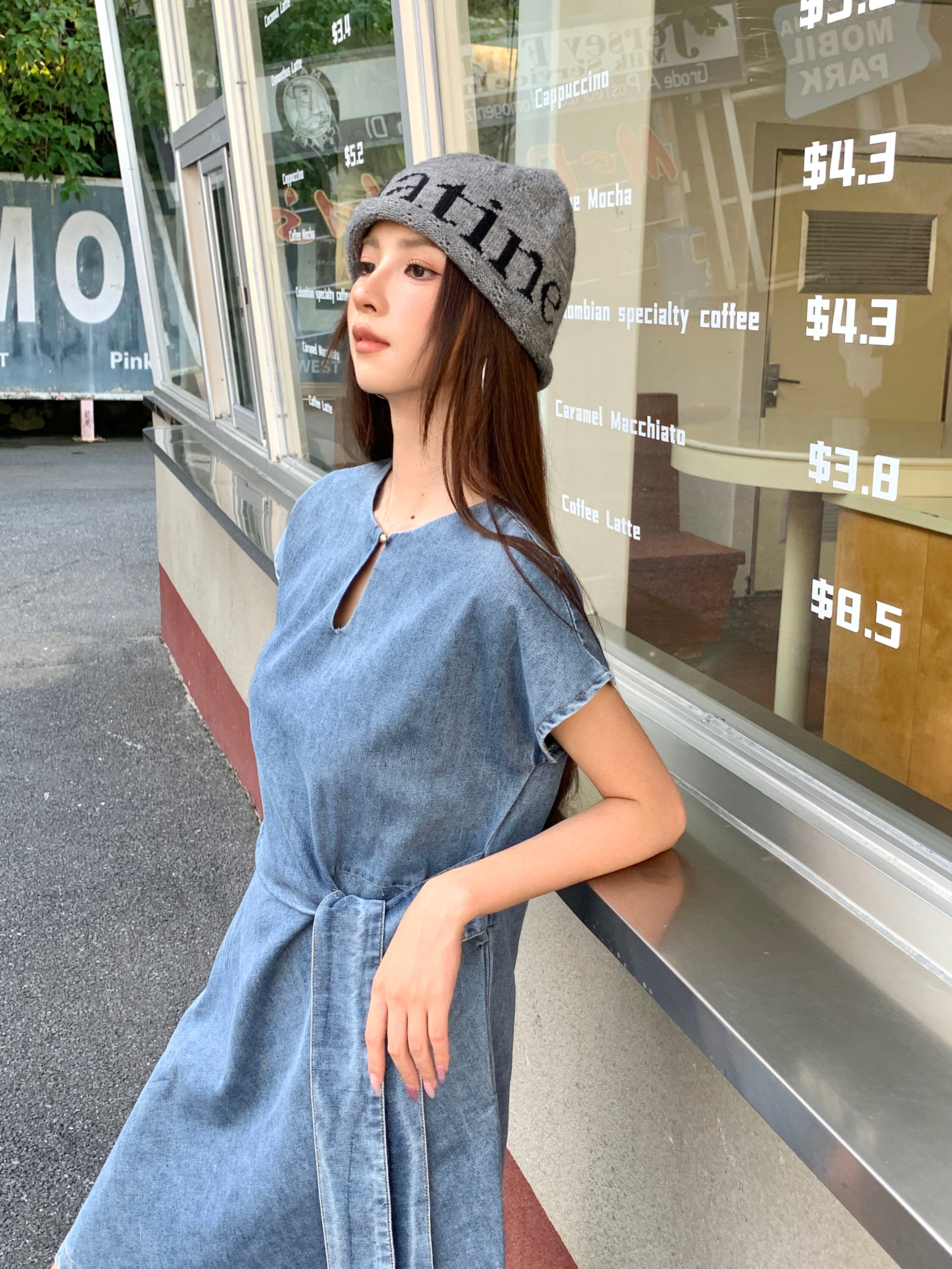 Olivie Denim Dress