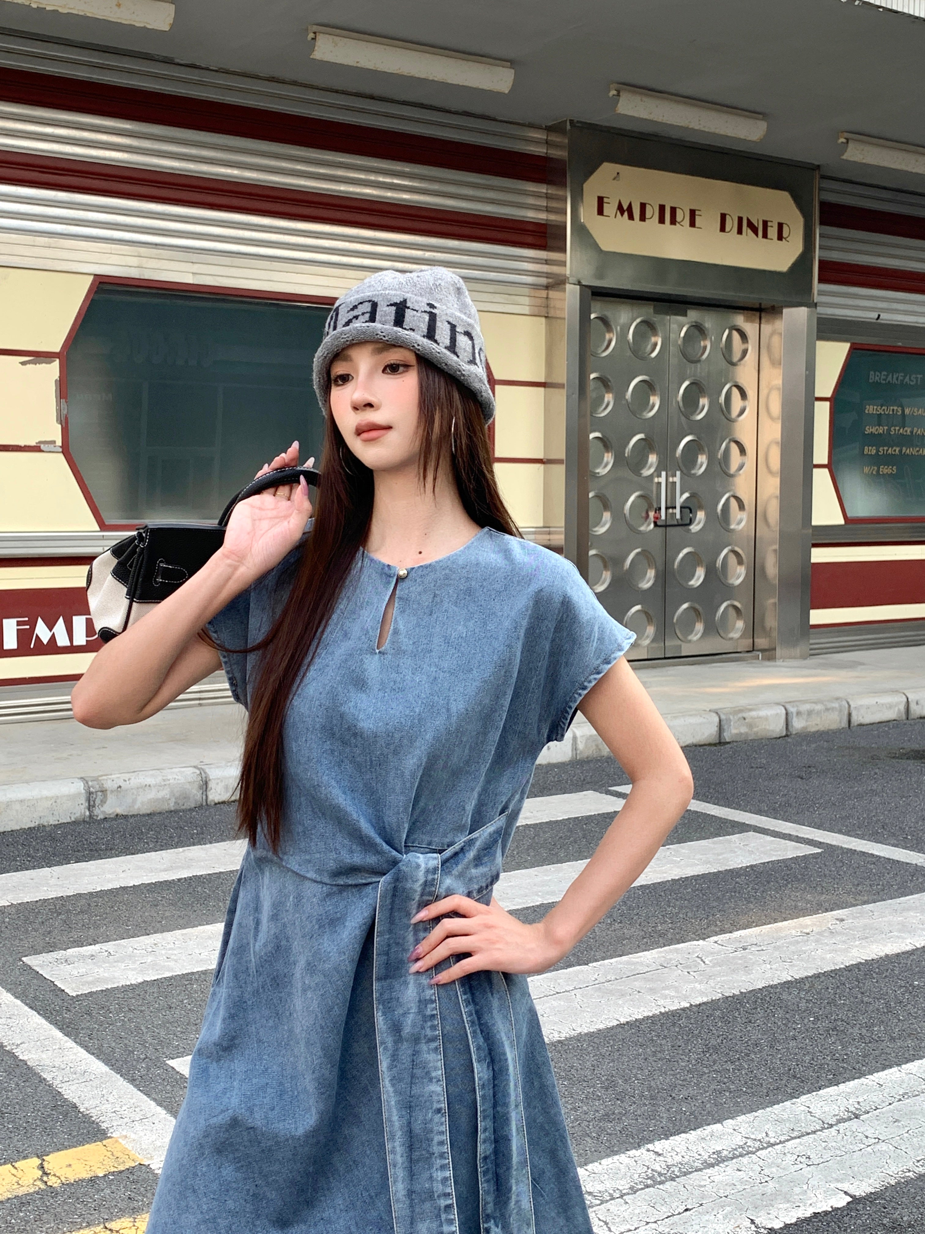 Olivie Denim Dress