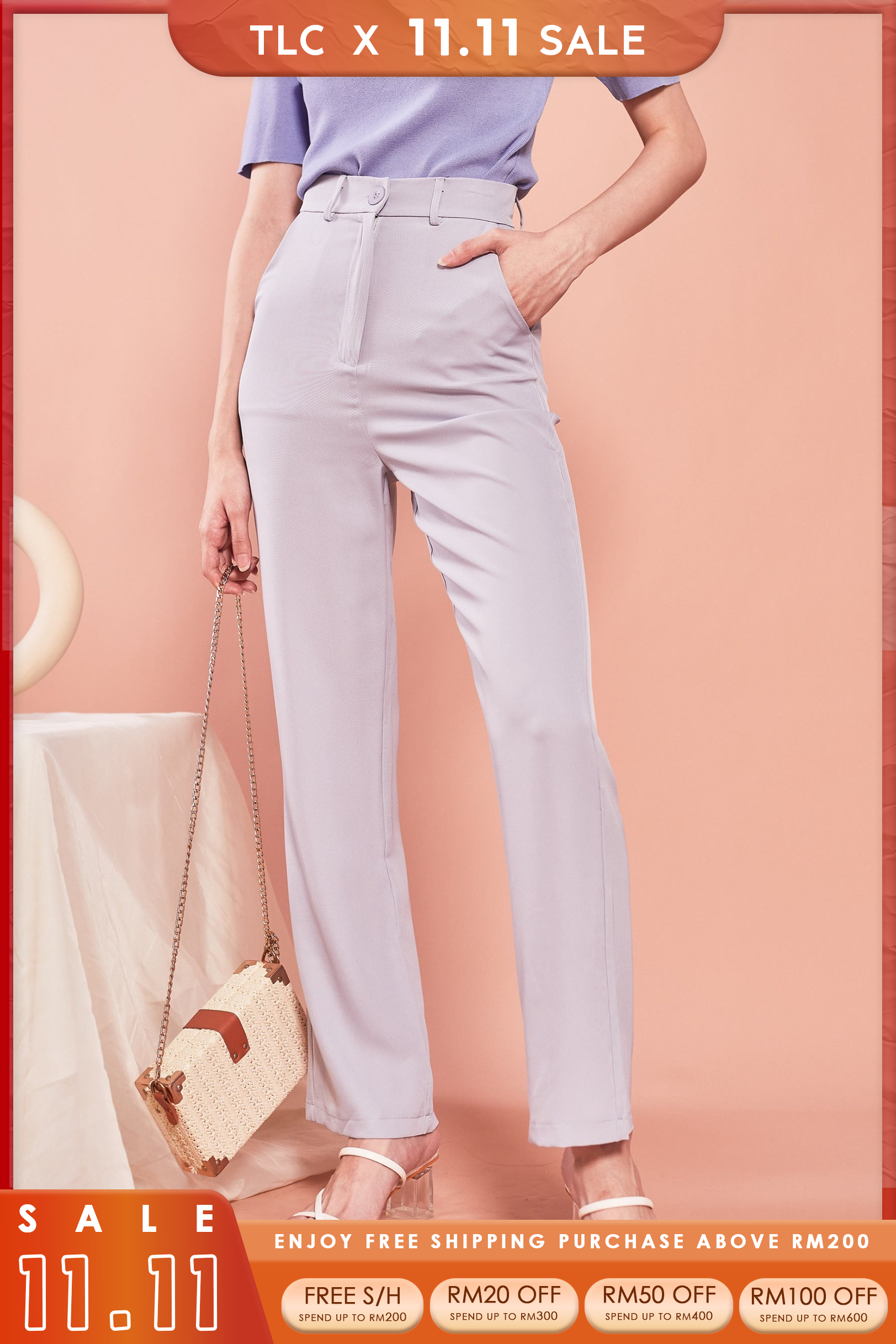 Heidi Straight Cut Suit Pants