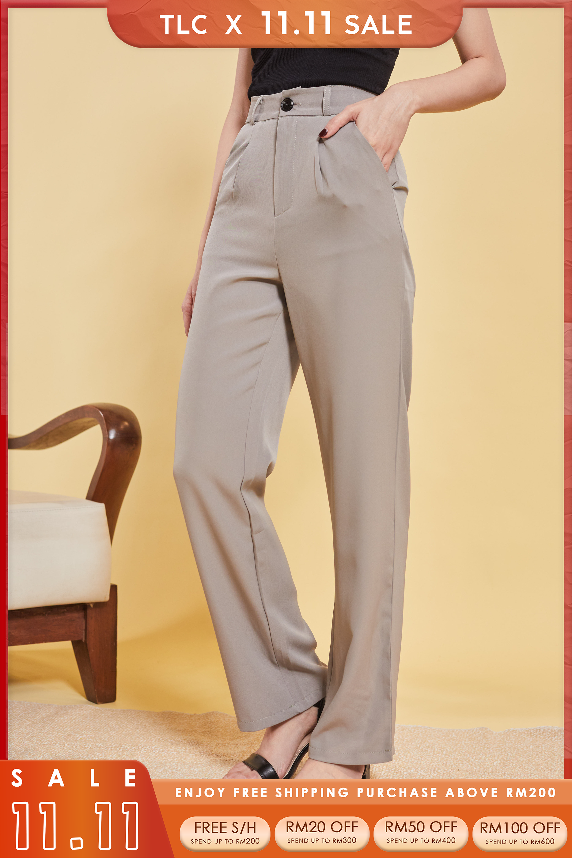 Dora Straight Suit Pants