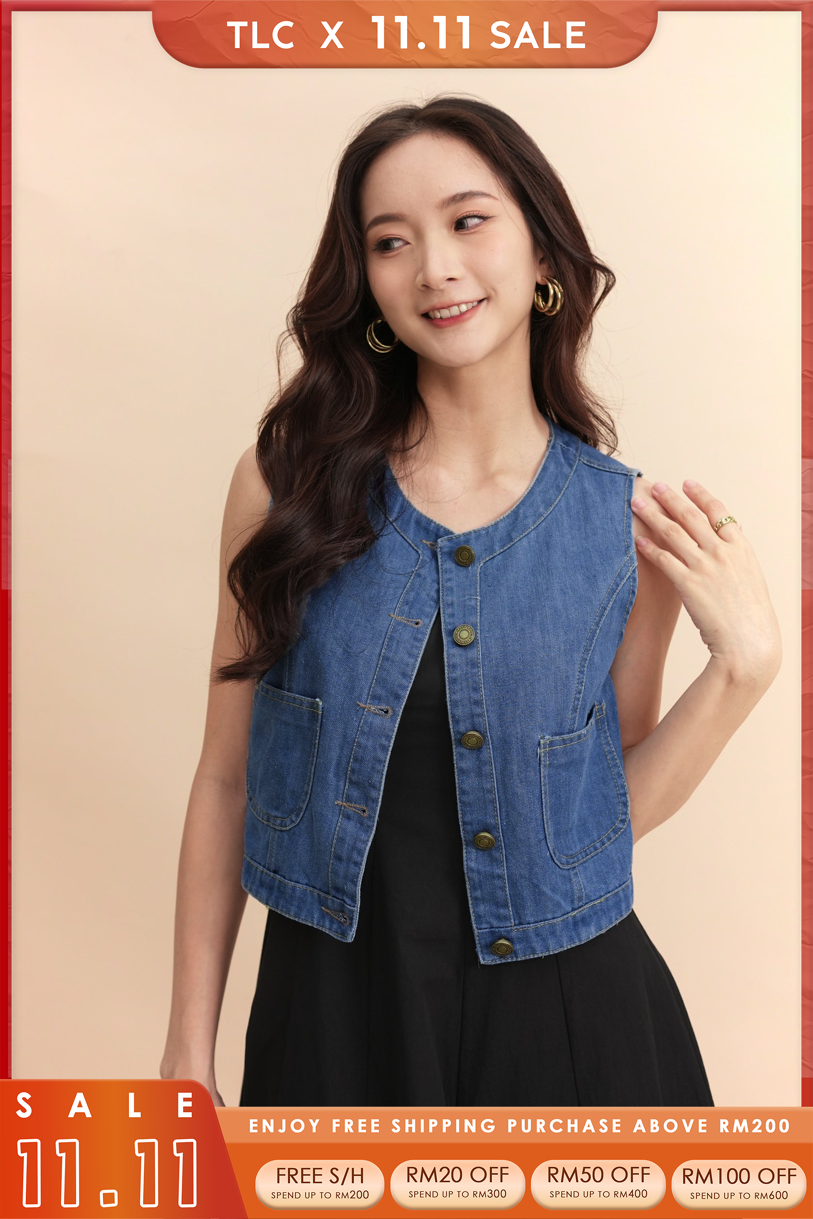 Enho Denim Top