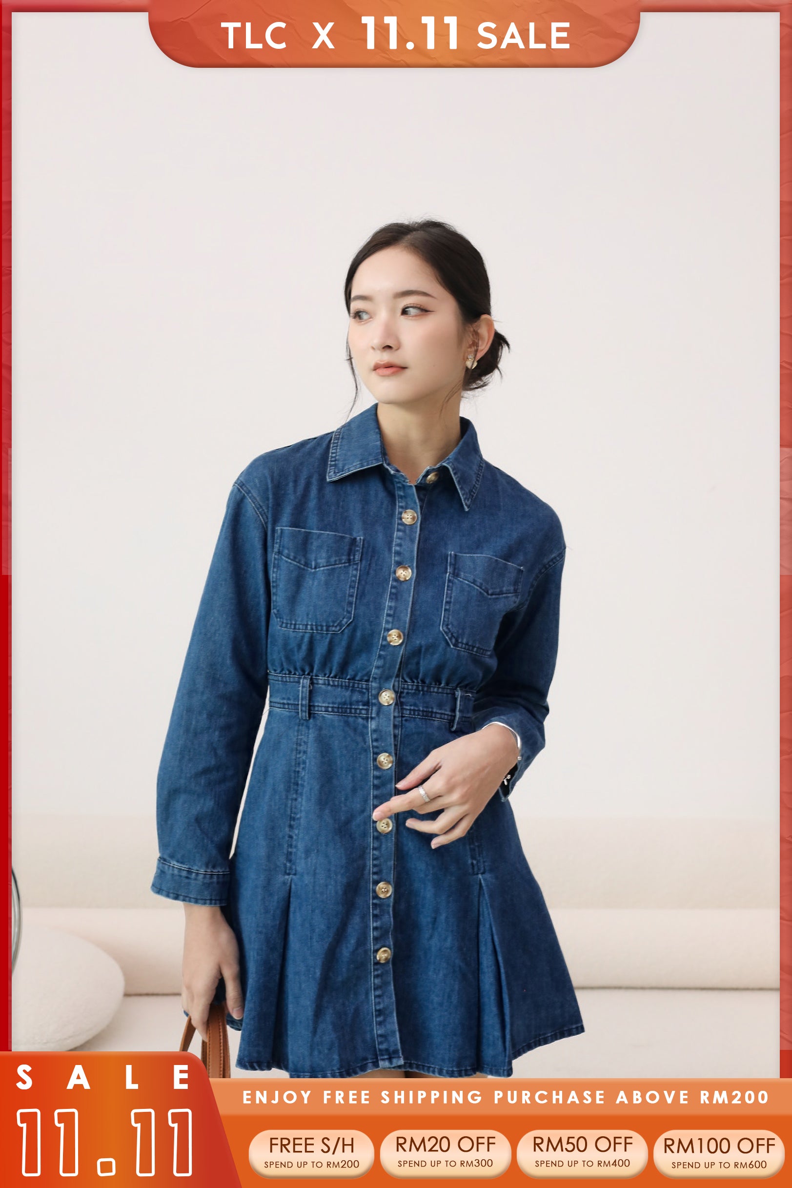 Sabrina Denim Dress