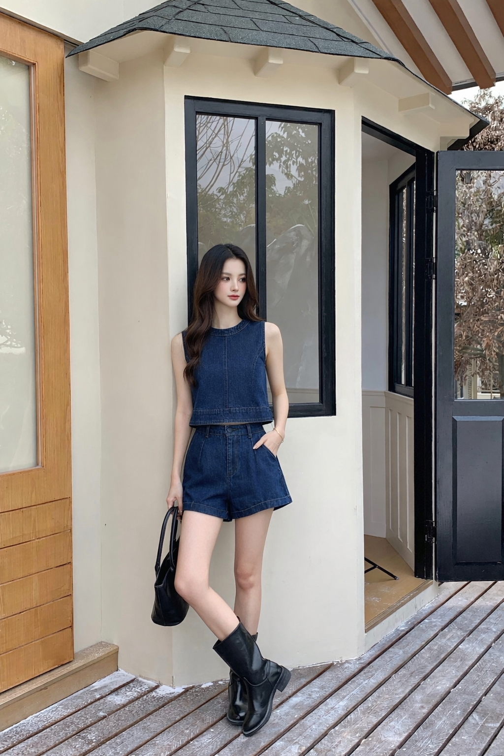 Yura Denim Top