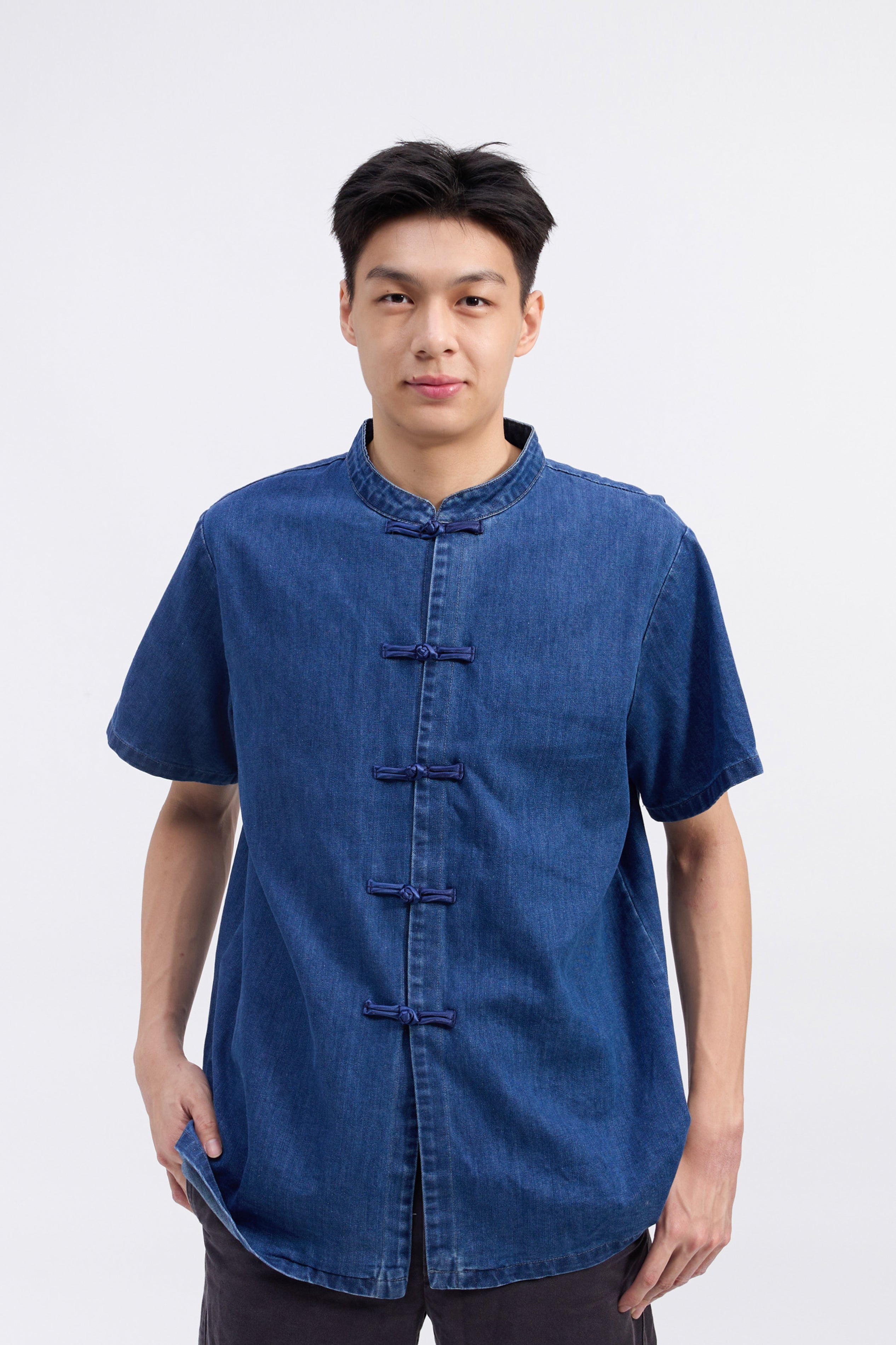 Ronal Denim Cheongsam Shirt