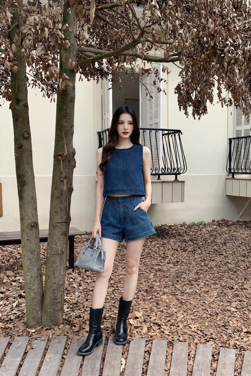 Yura Denim Top