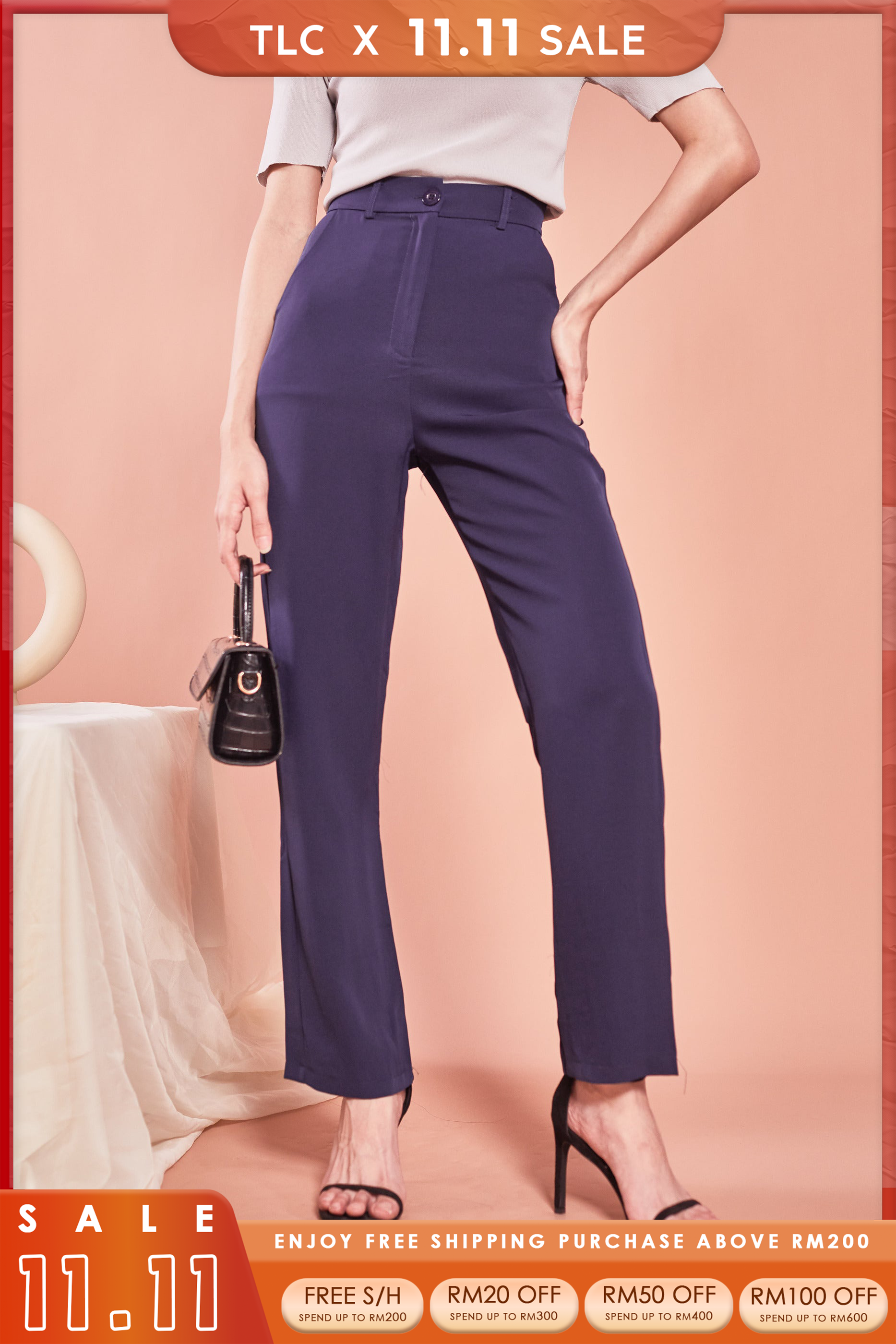 Heidi Straight Cut Suit Pants