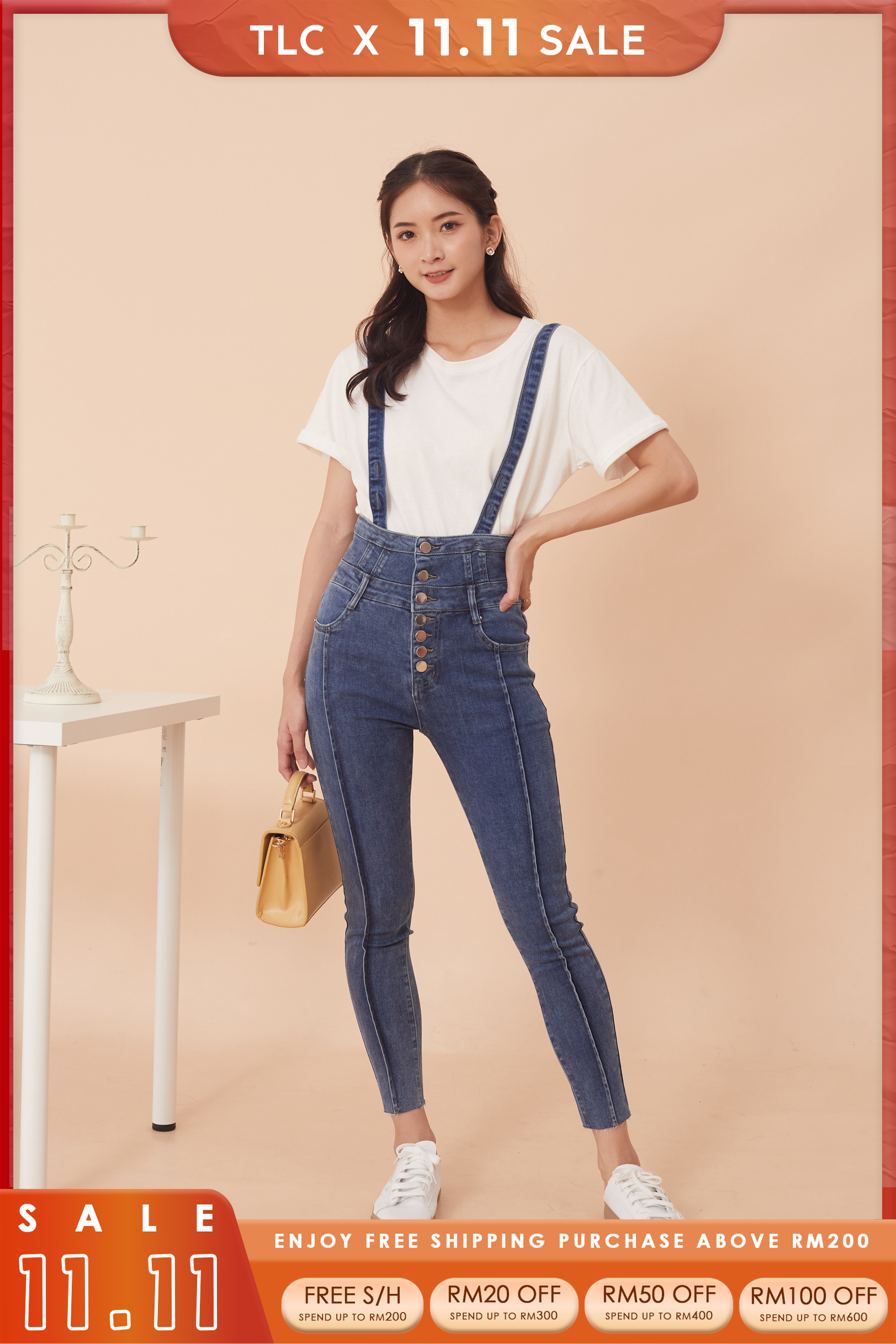 German Denim Dungaree Jeans