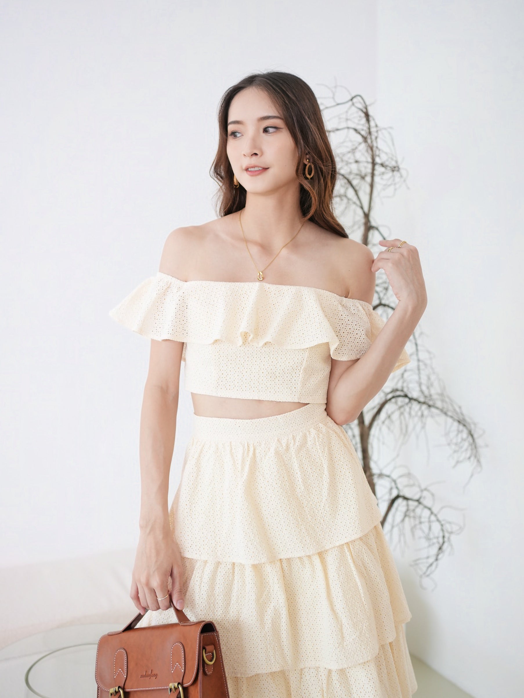 Belle Skirt - Cream