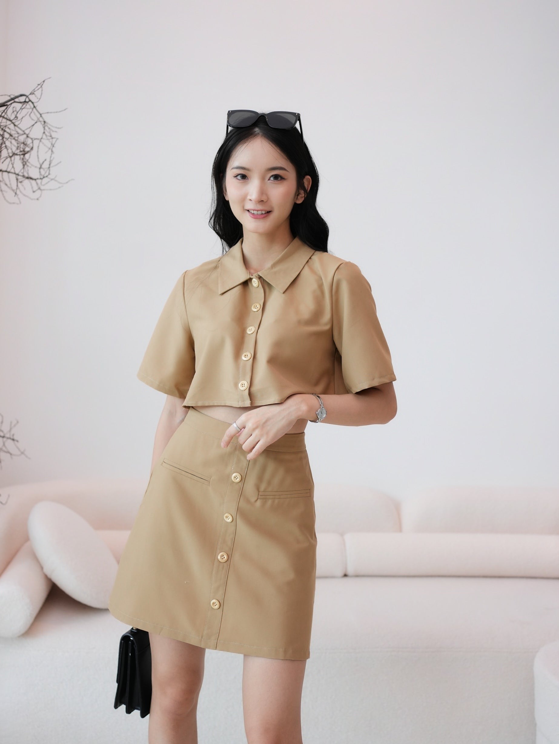 Carol Skirt - Khaki