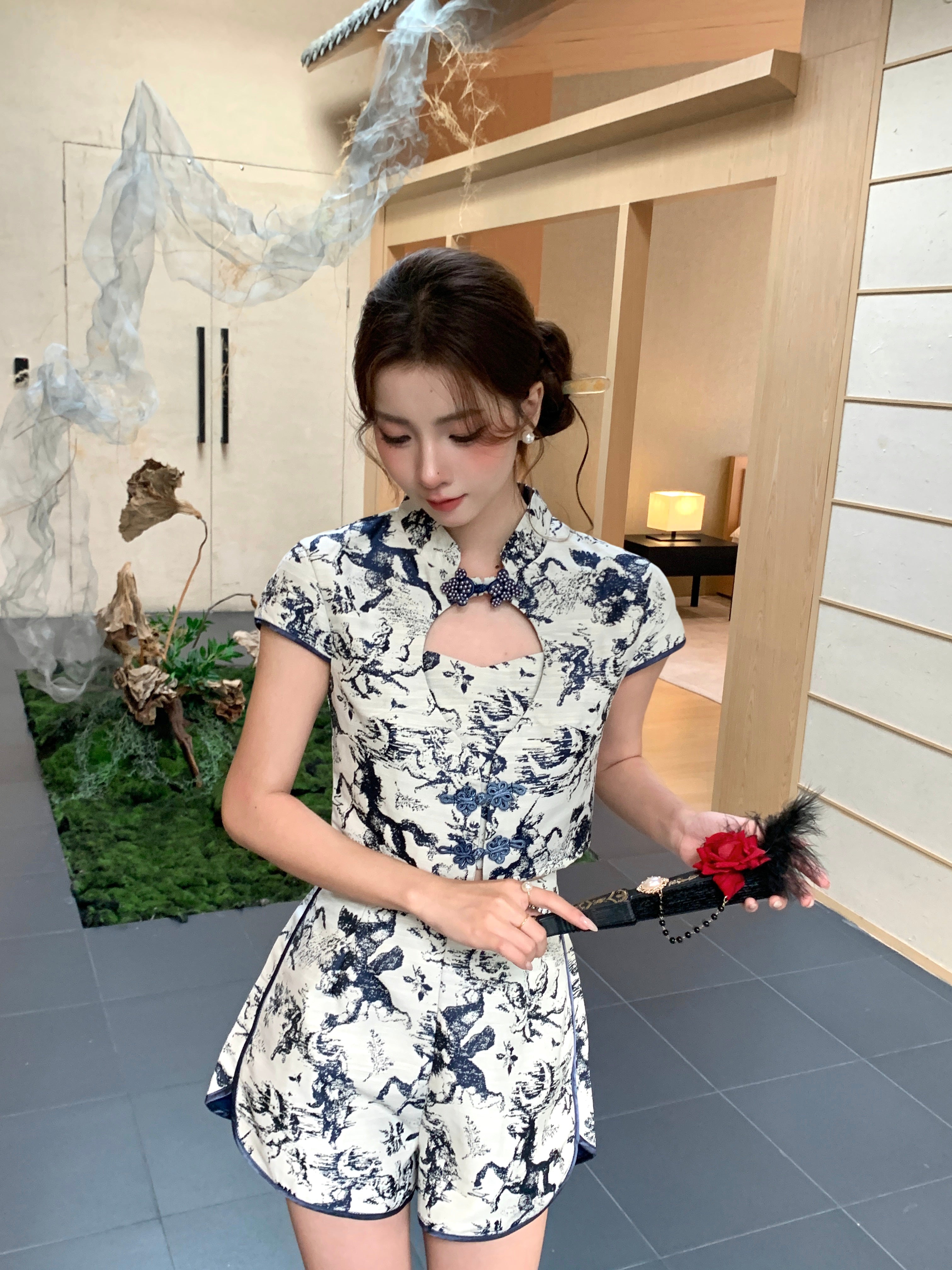 Lan Xi Cheongsam Shorts