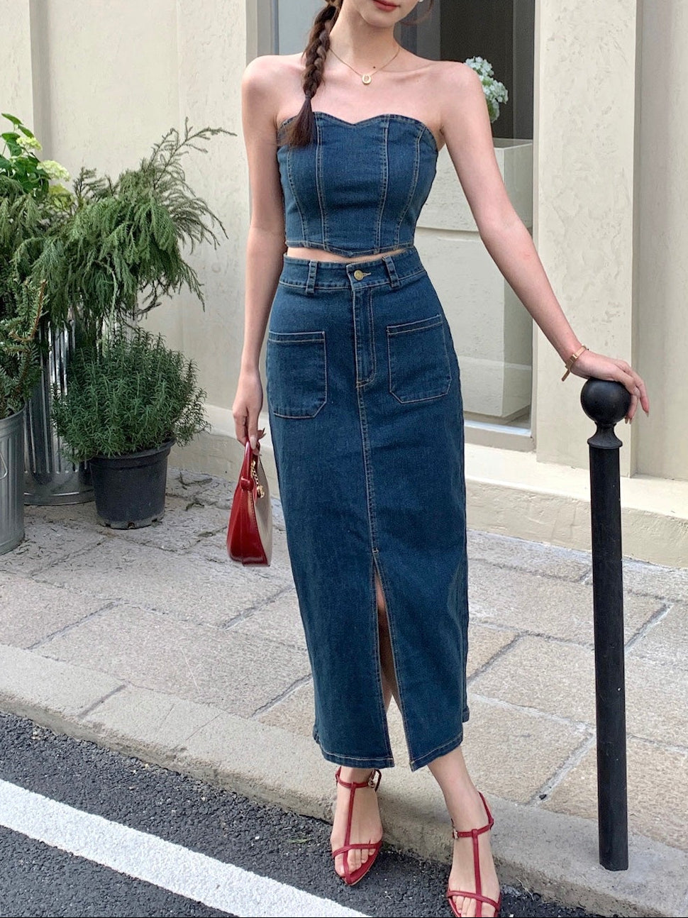 Zivana Denim Skirt