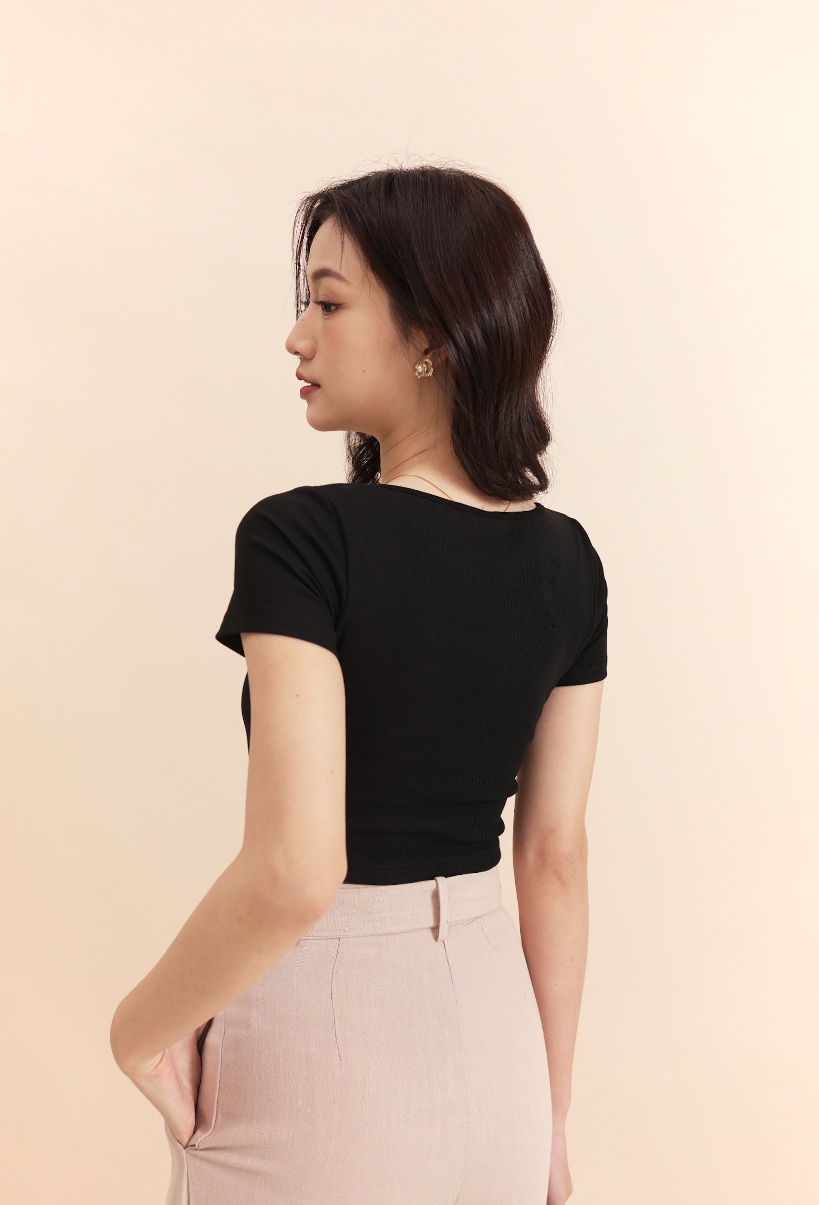 Ari Square Neck Crop Top