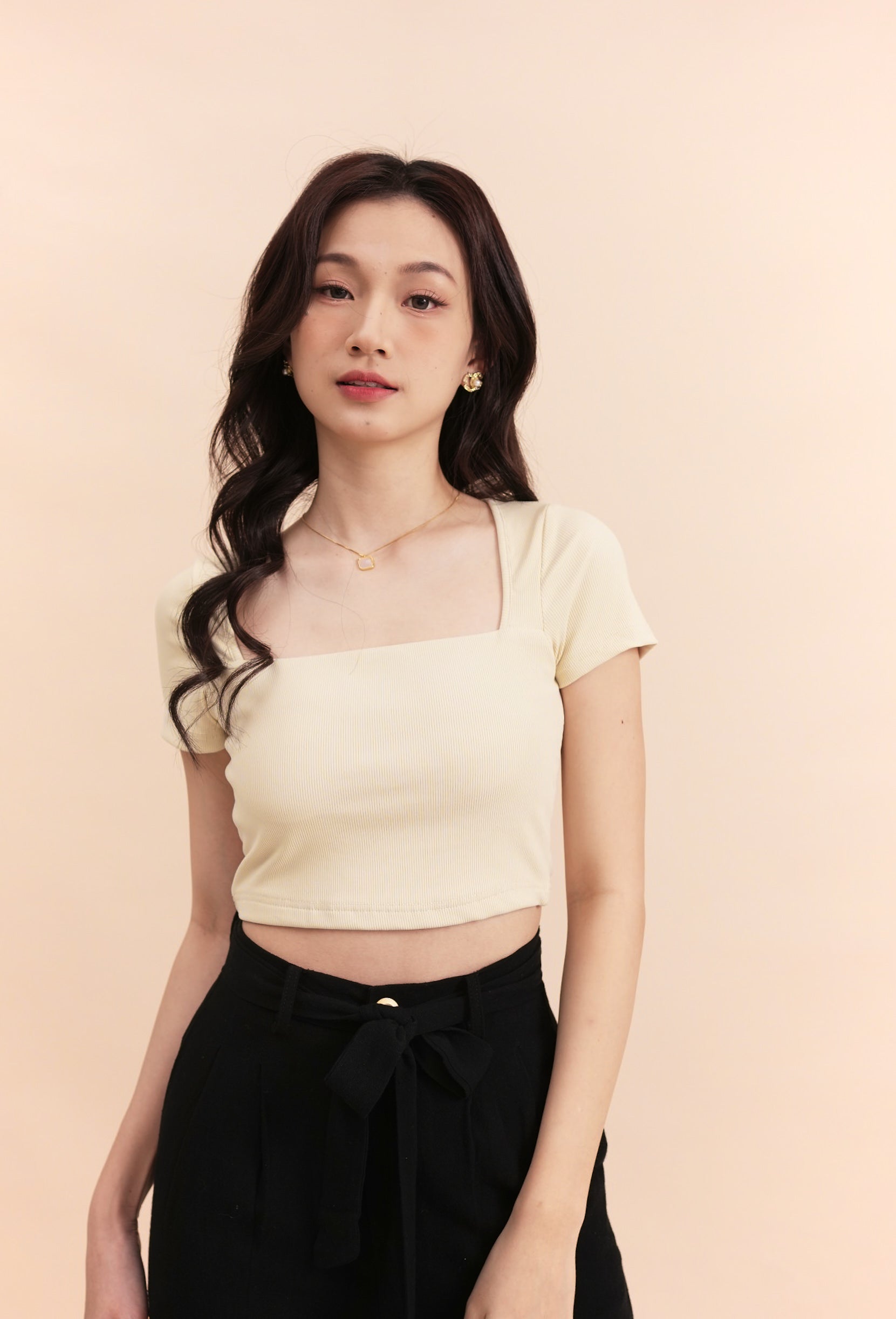 Ari Square Neck Crop Top