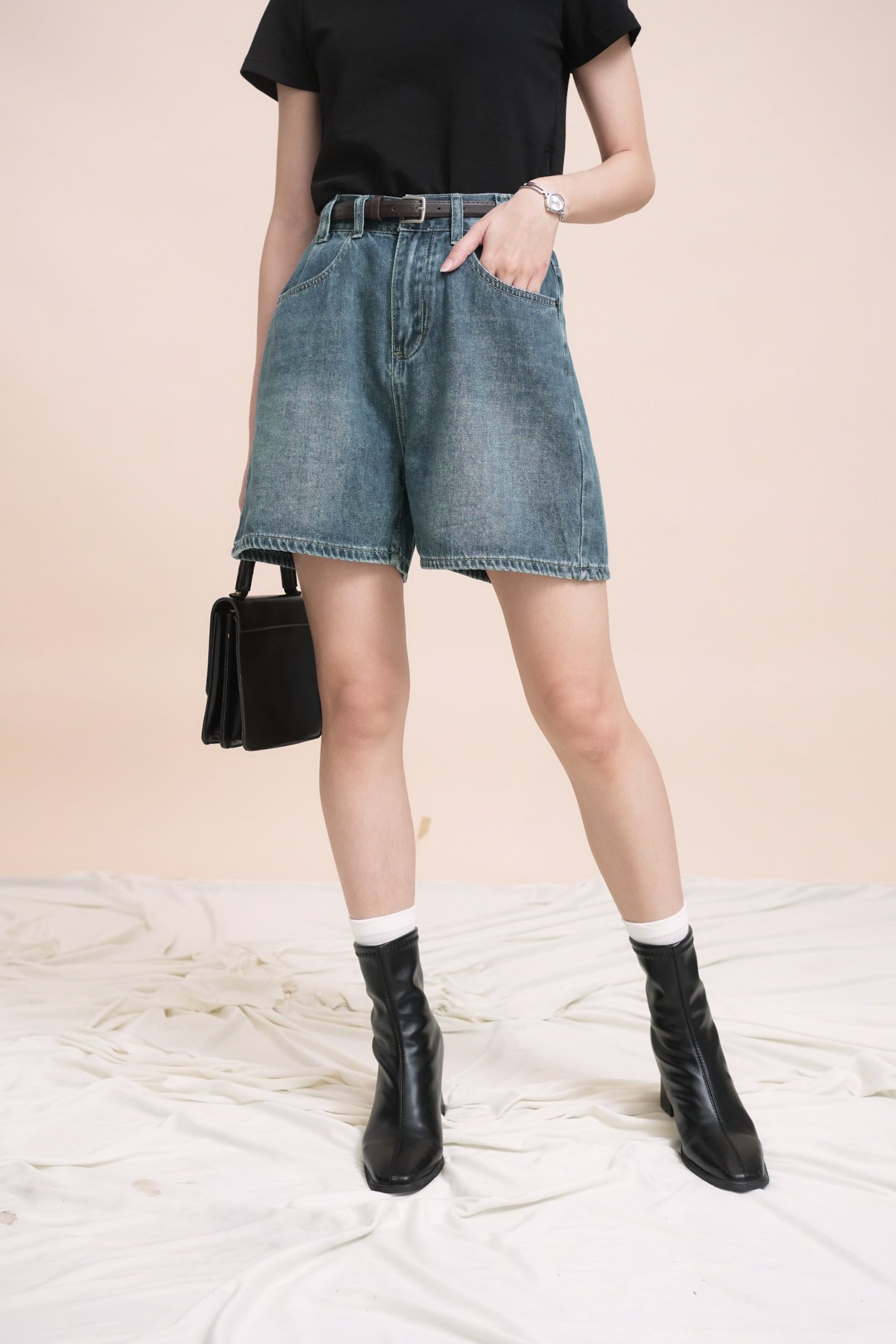 Bree Denim Shorts (Defect)