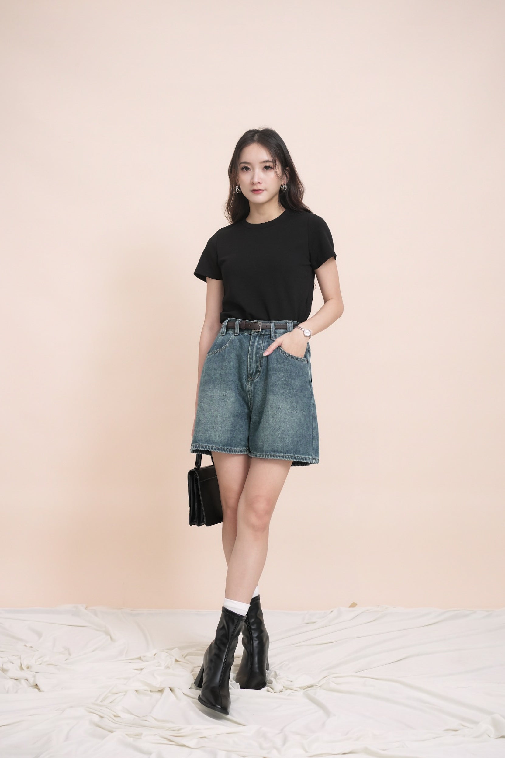 Bree Denim Shorts (Defect)