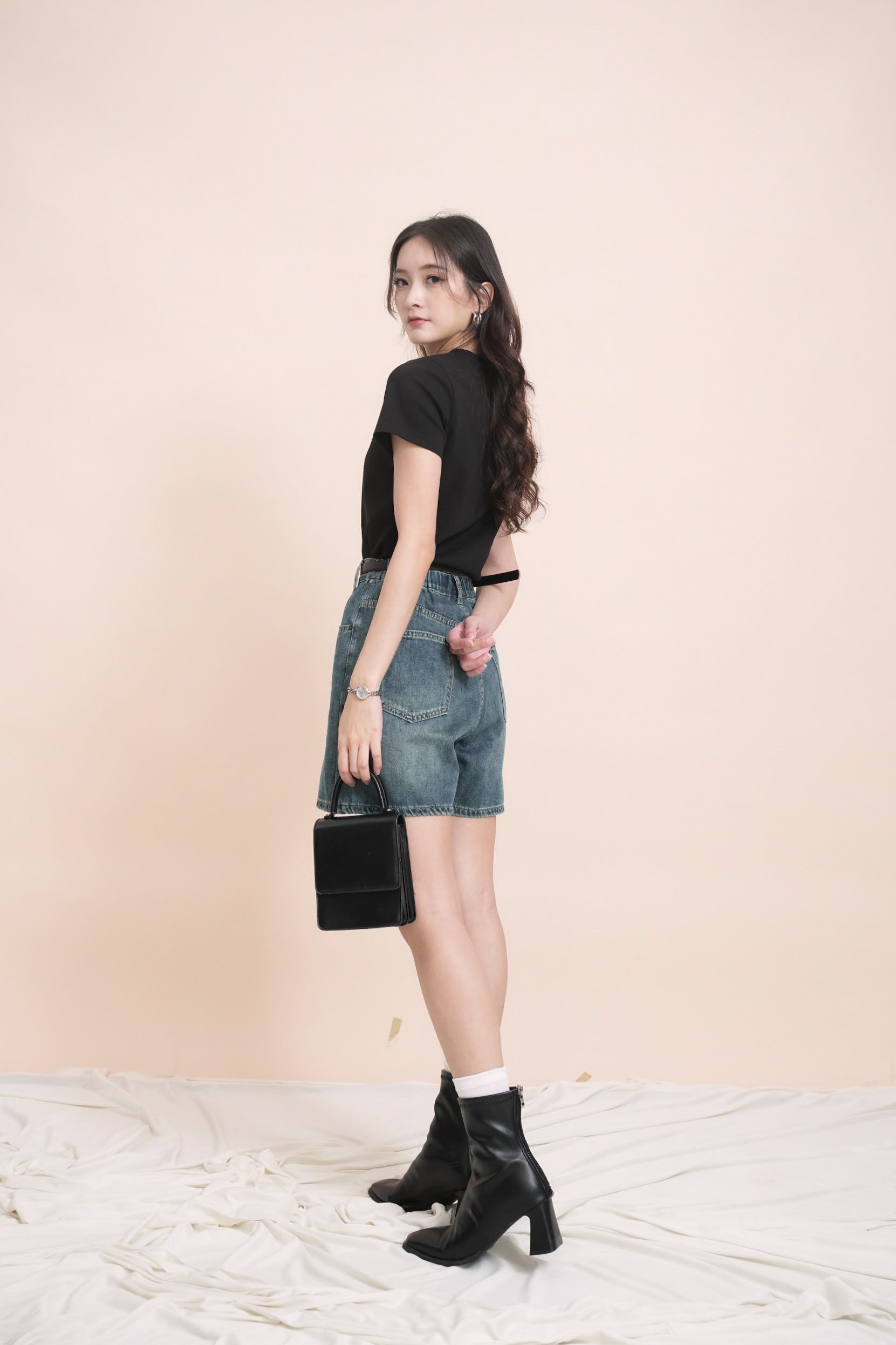 Bree Denim Shorts (Defect)