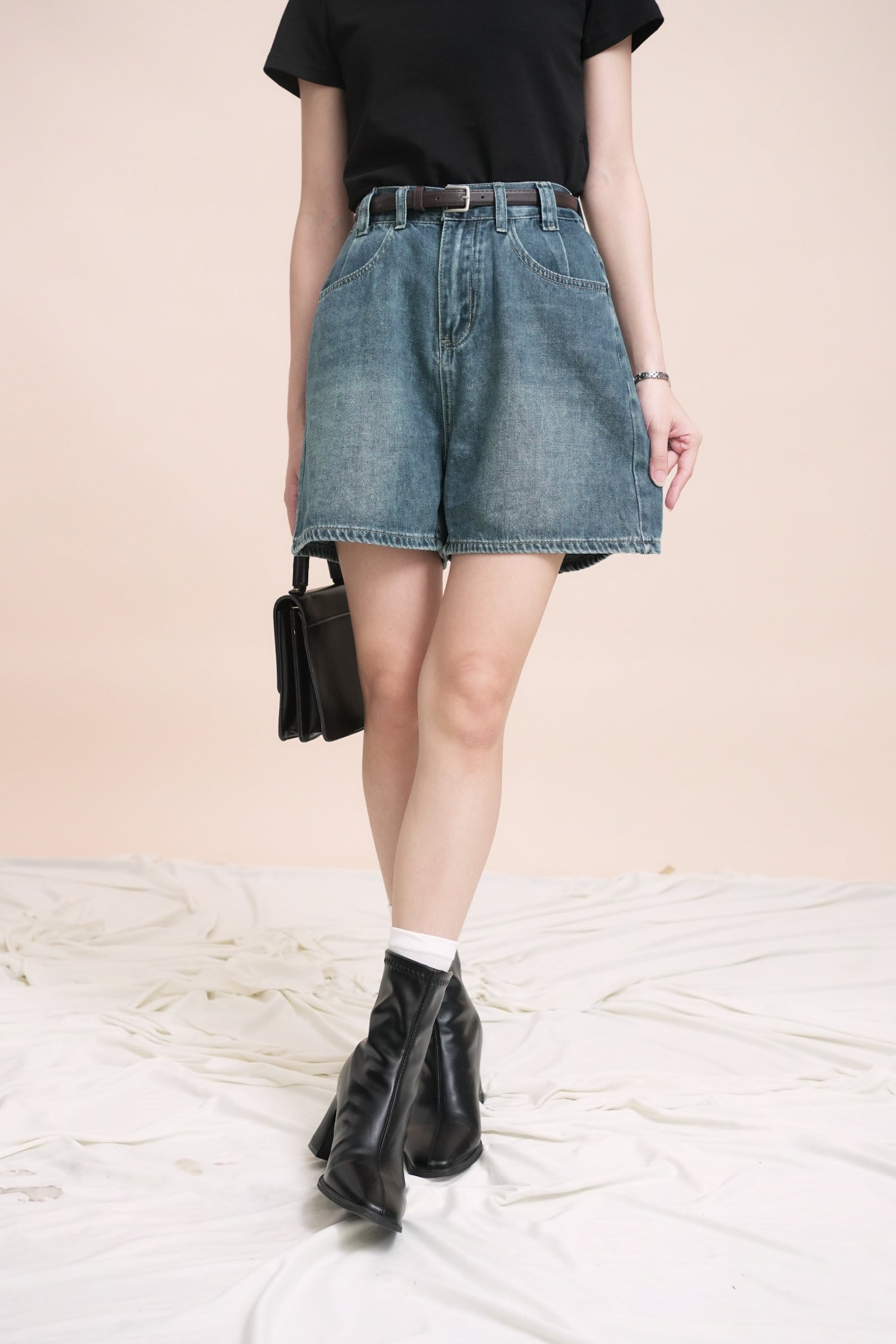 Bree Denim Shorts (Defect)