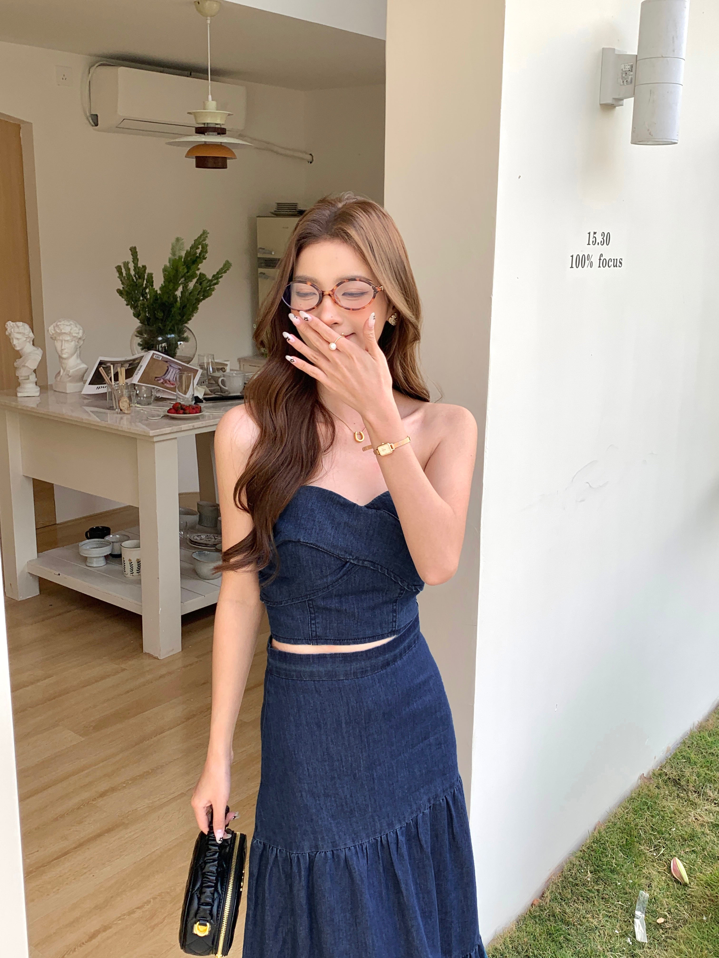 Orivelle Denim Skirt