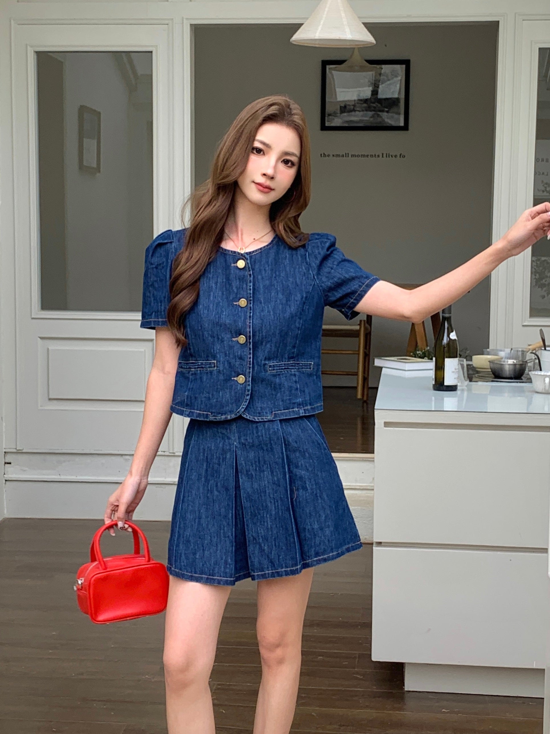 Savine Denim Top