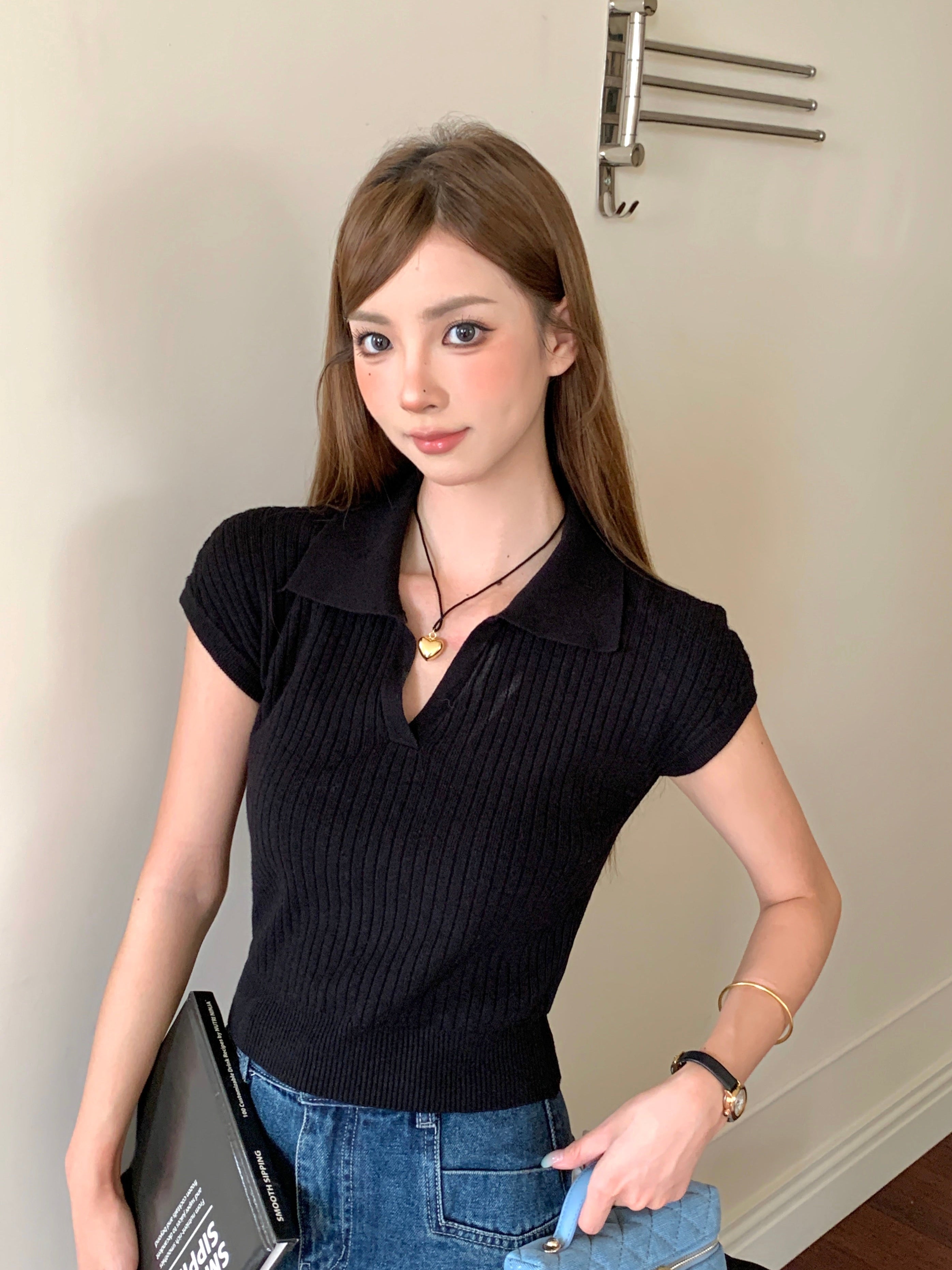 Mavuika Knitted Polo Top