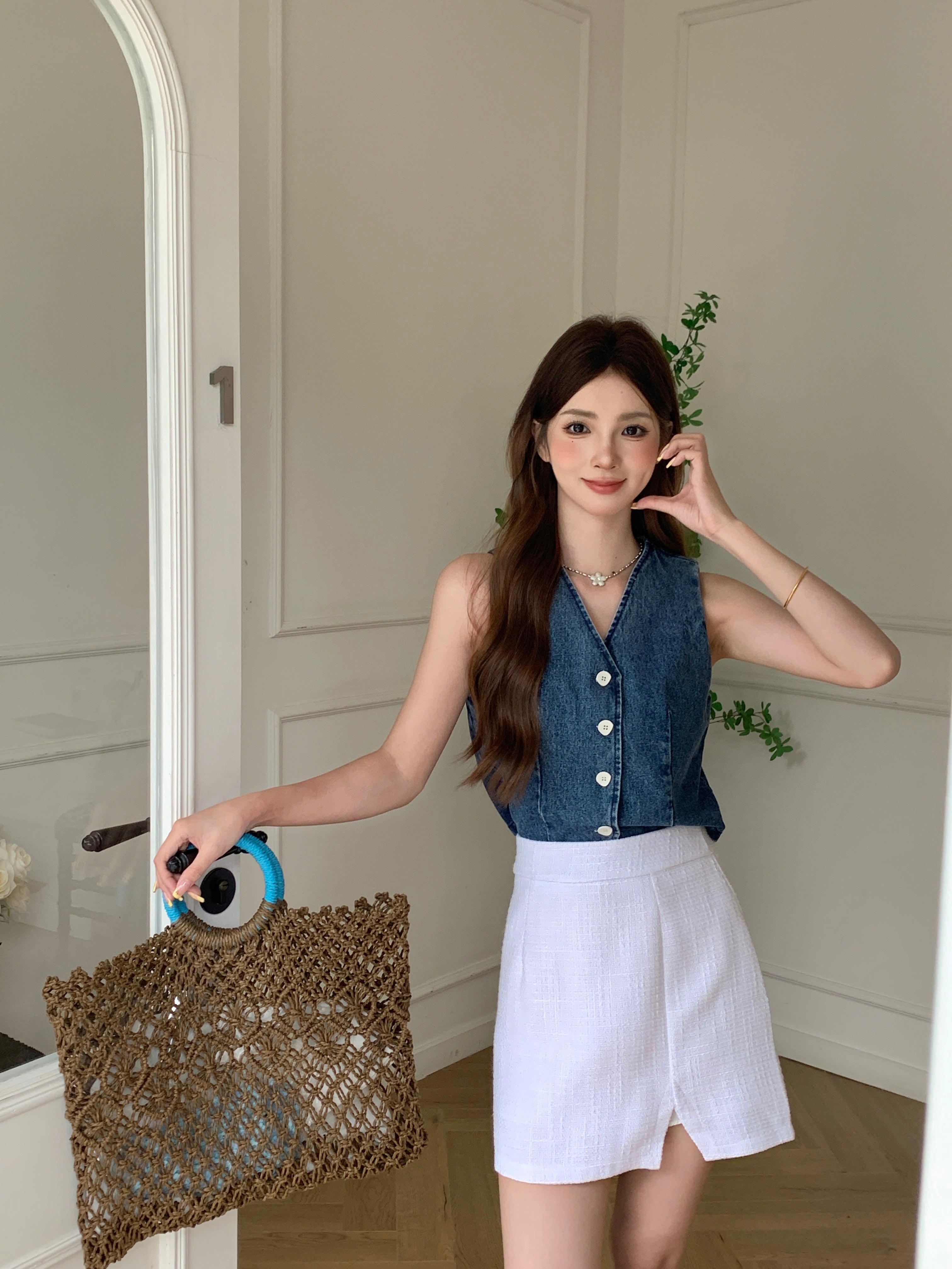 Xilonen Denim Vest