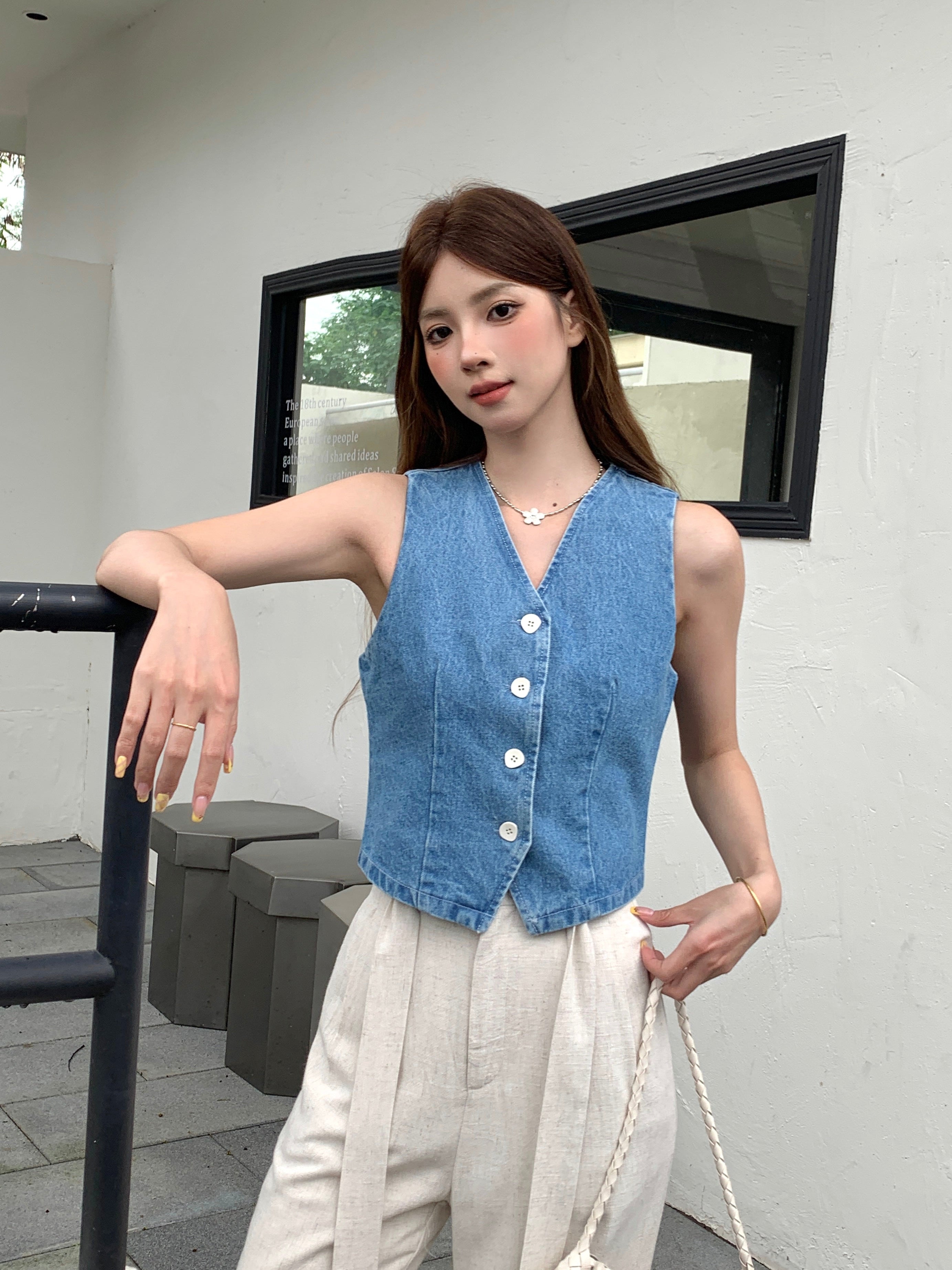 Xilonen Denim Vest