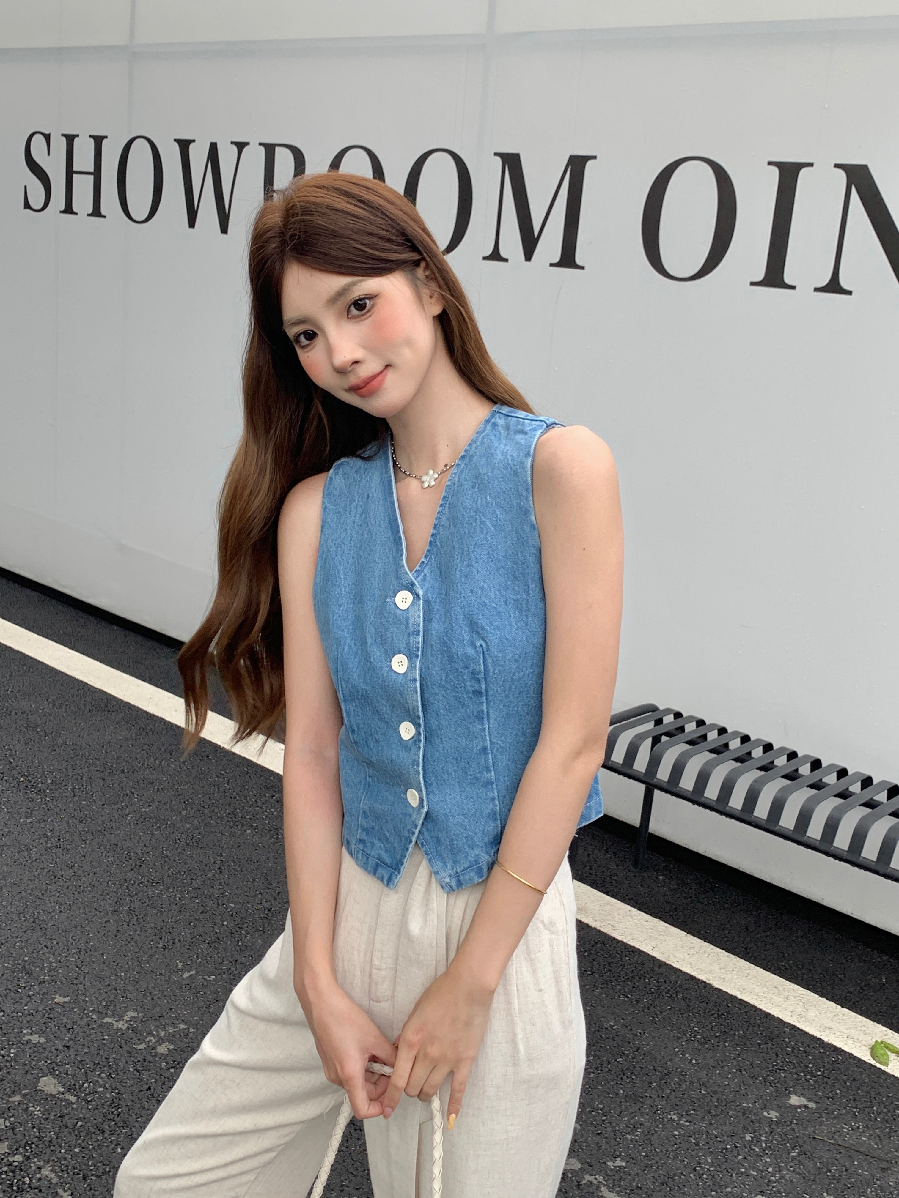 Xilonen Denim Vest
