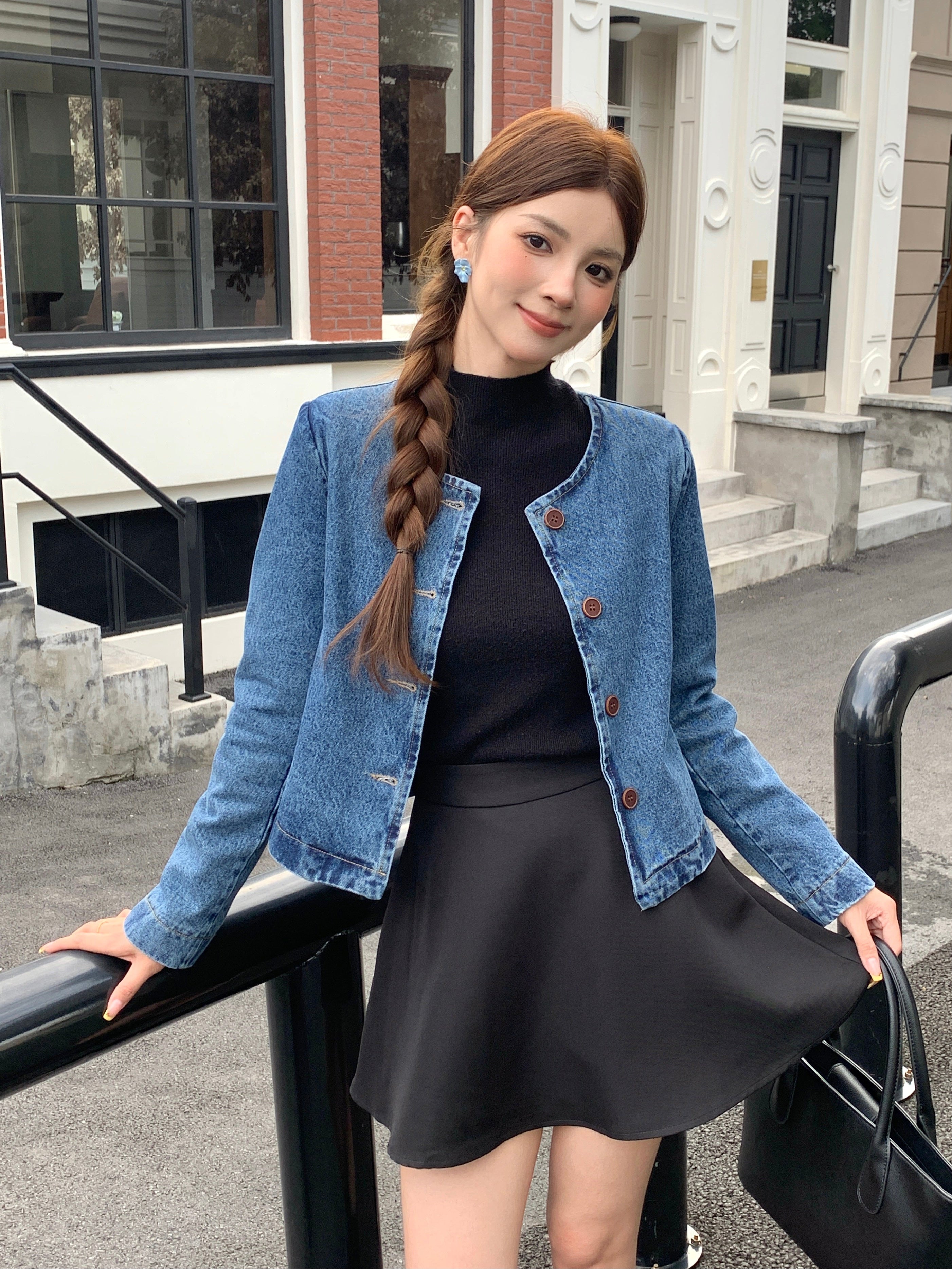 Yoleni Denim Outer