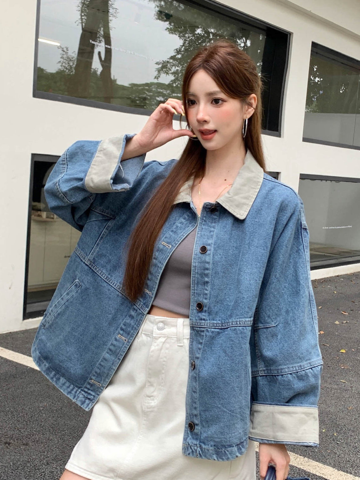 Axelle Denim Outer