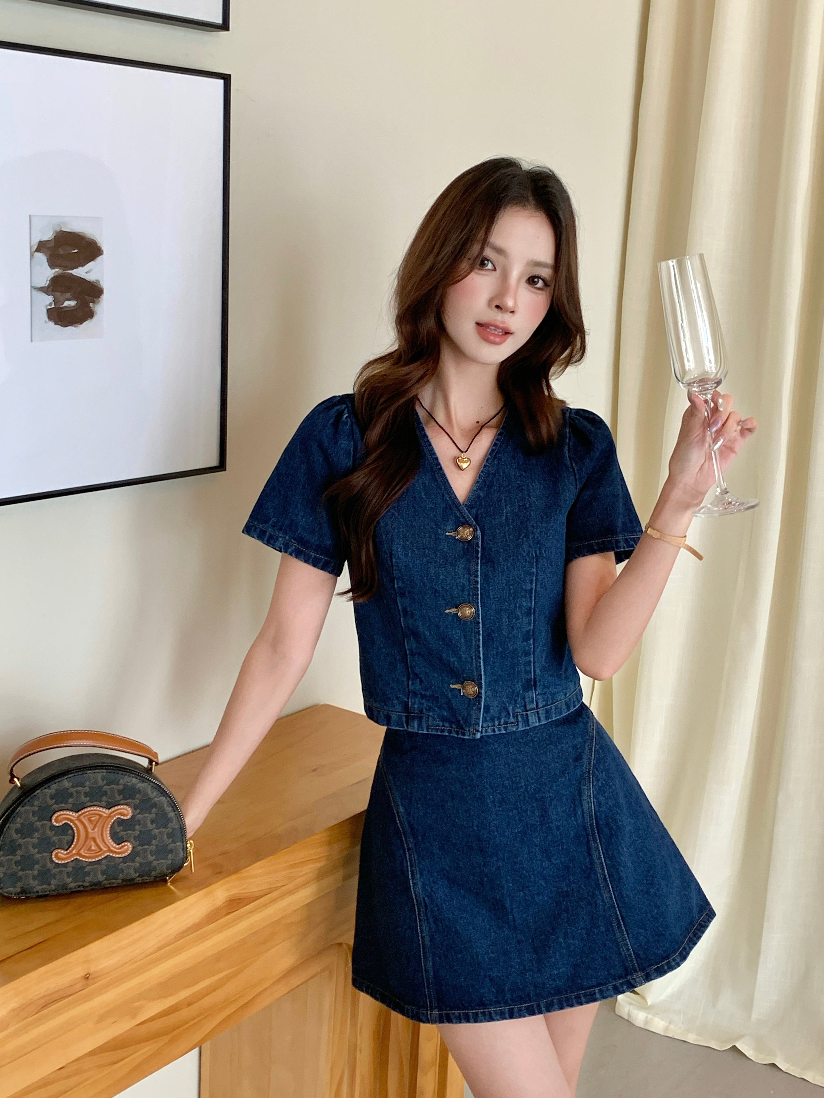 Noa Denim Top