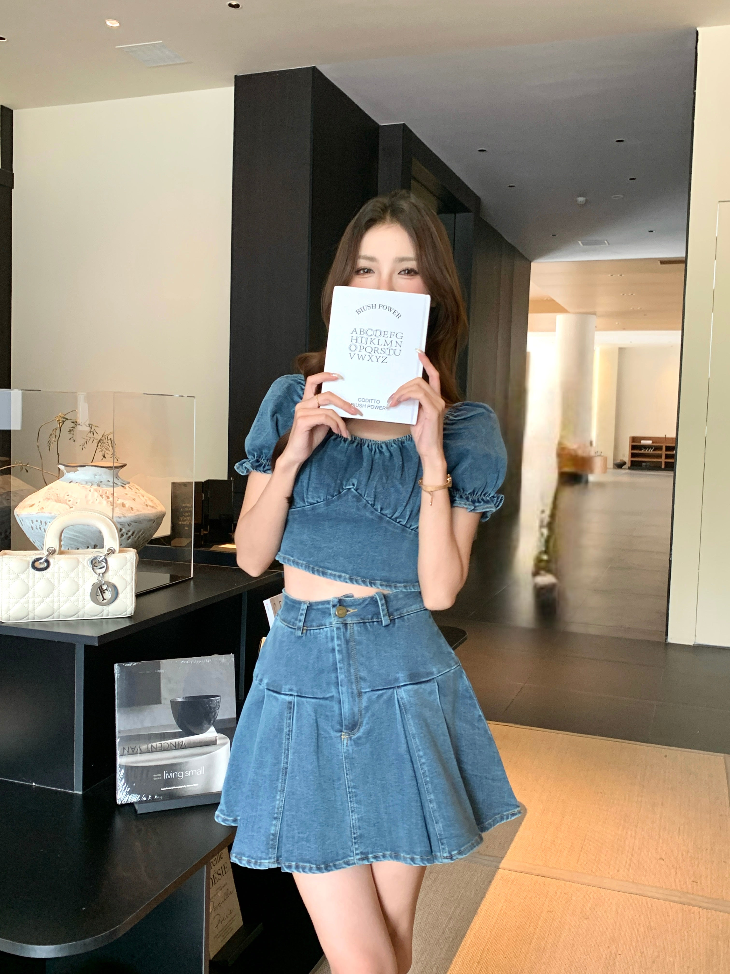 Taeri Denim Skirt