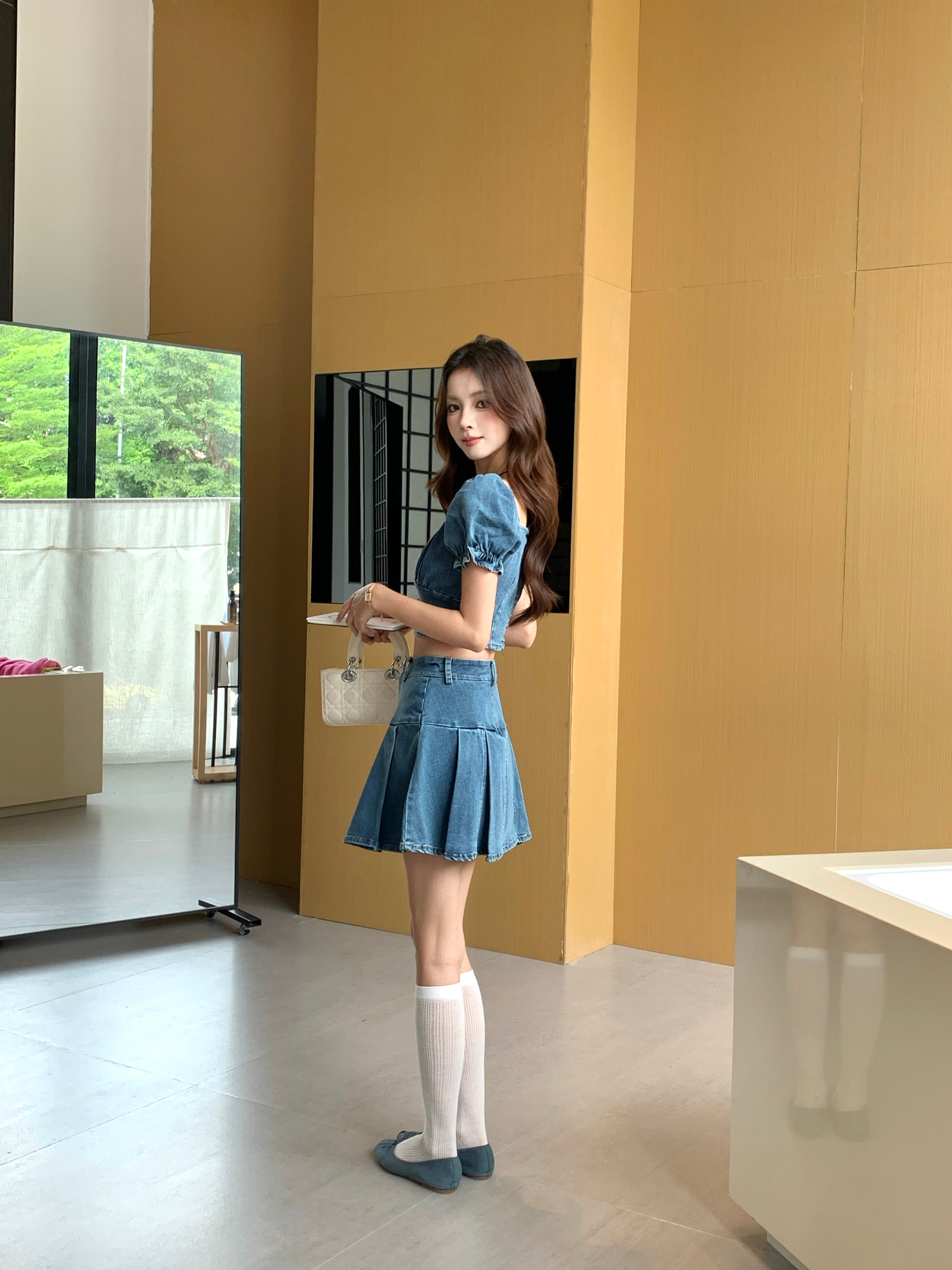 Taeri Denim Skirt