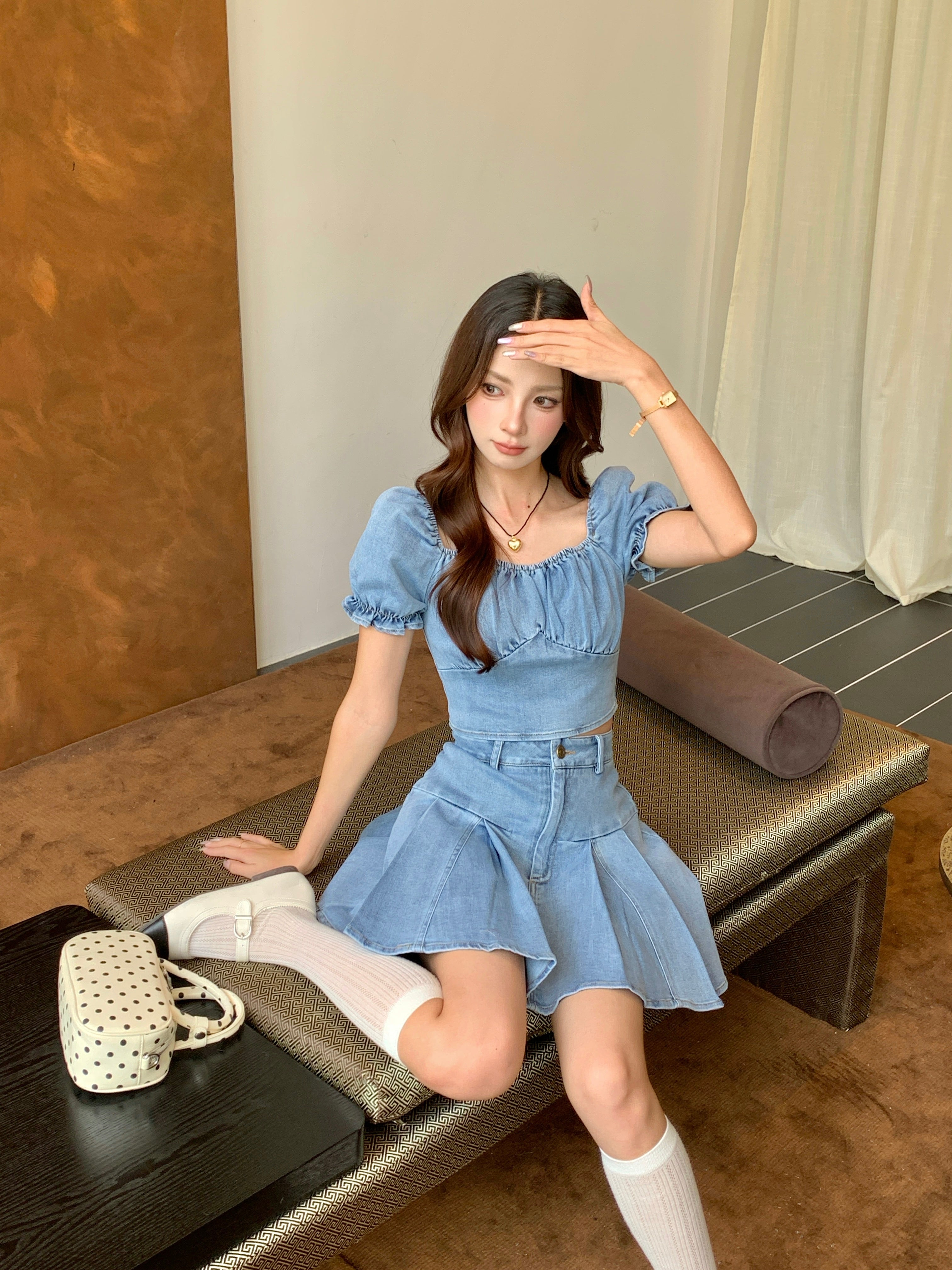 Taeri Denim Top