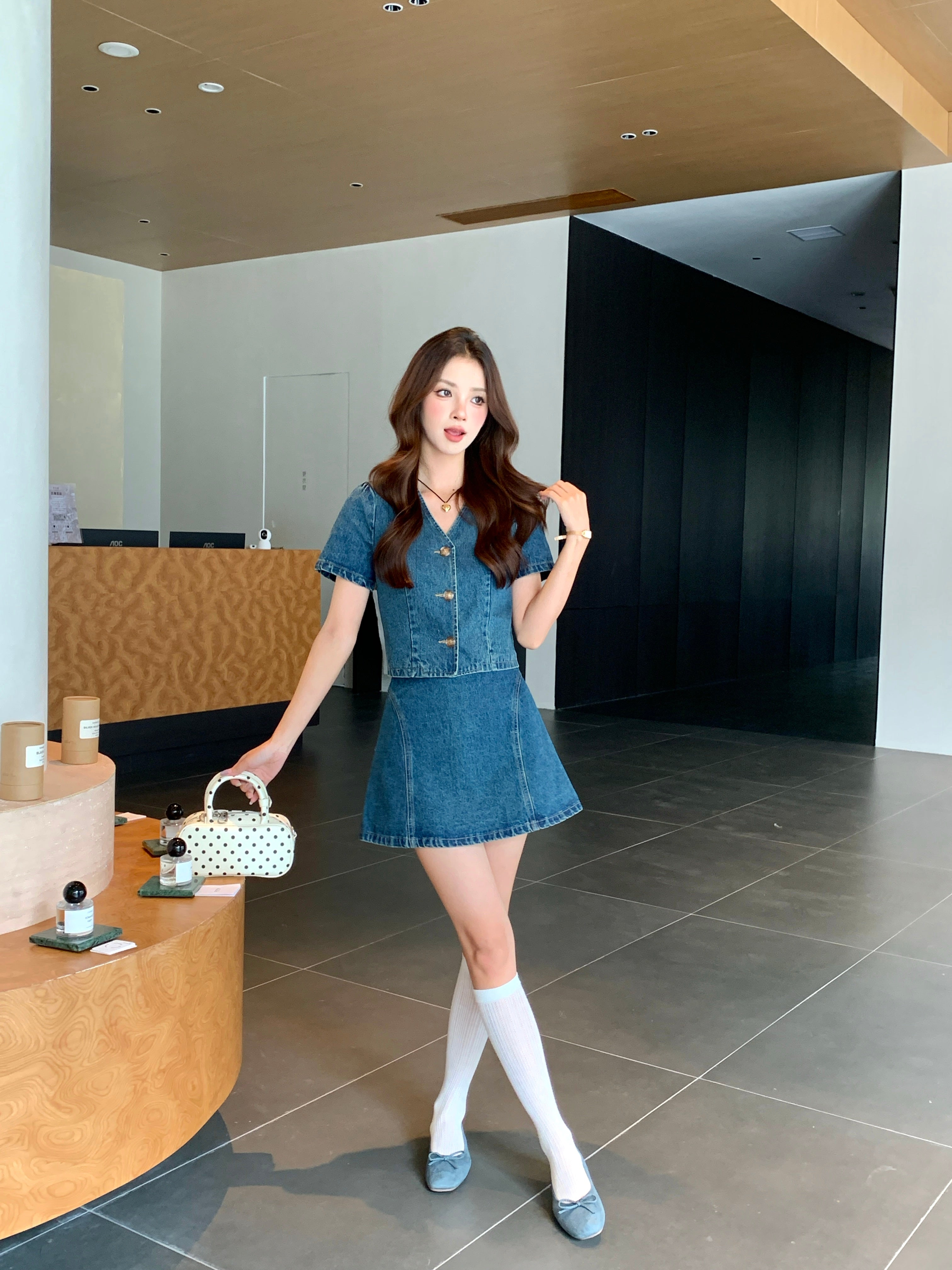 Noa Denim Top